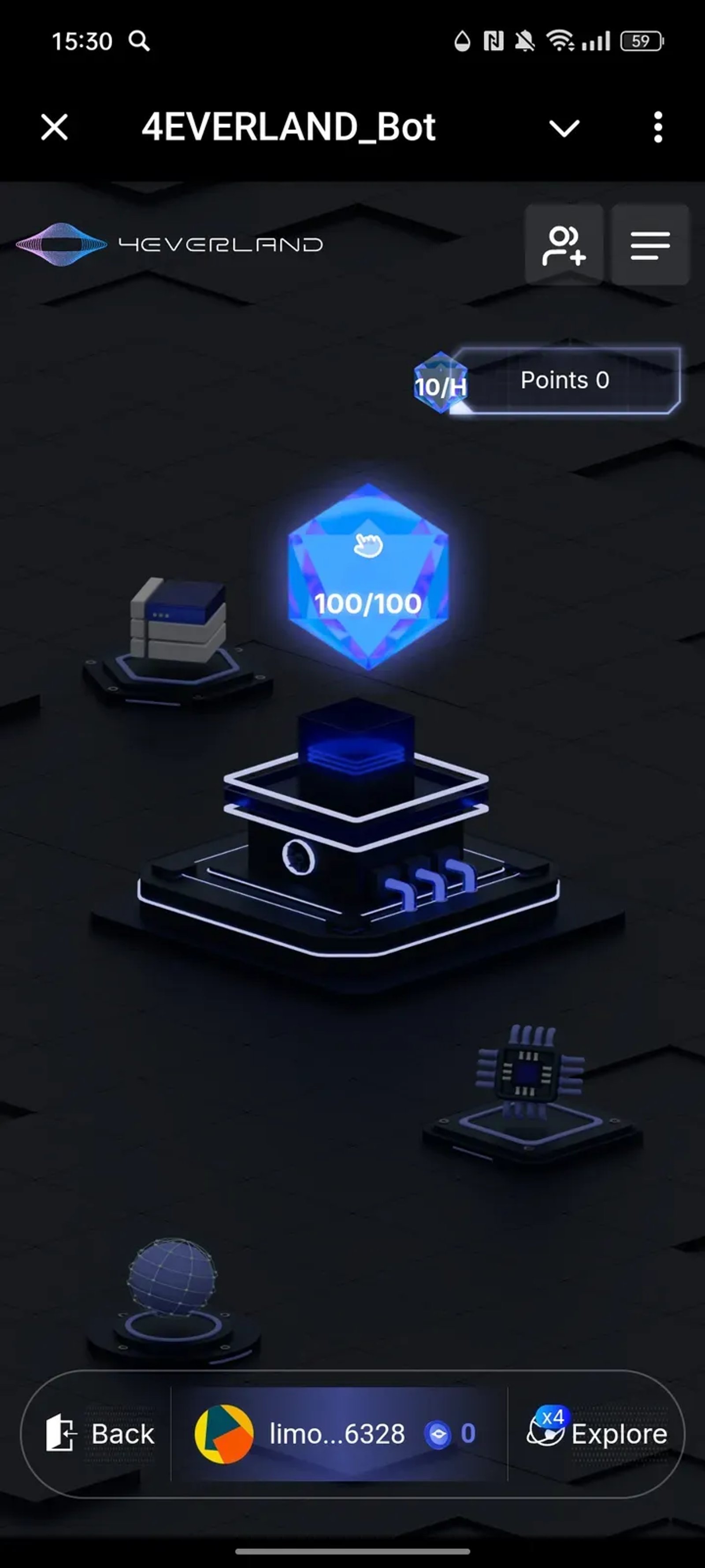 4EVERLAND Bot в Телеграм — скриншот 2