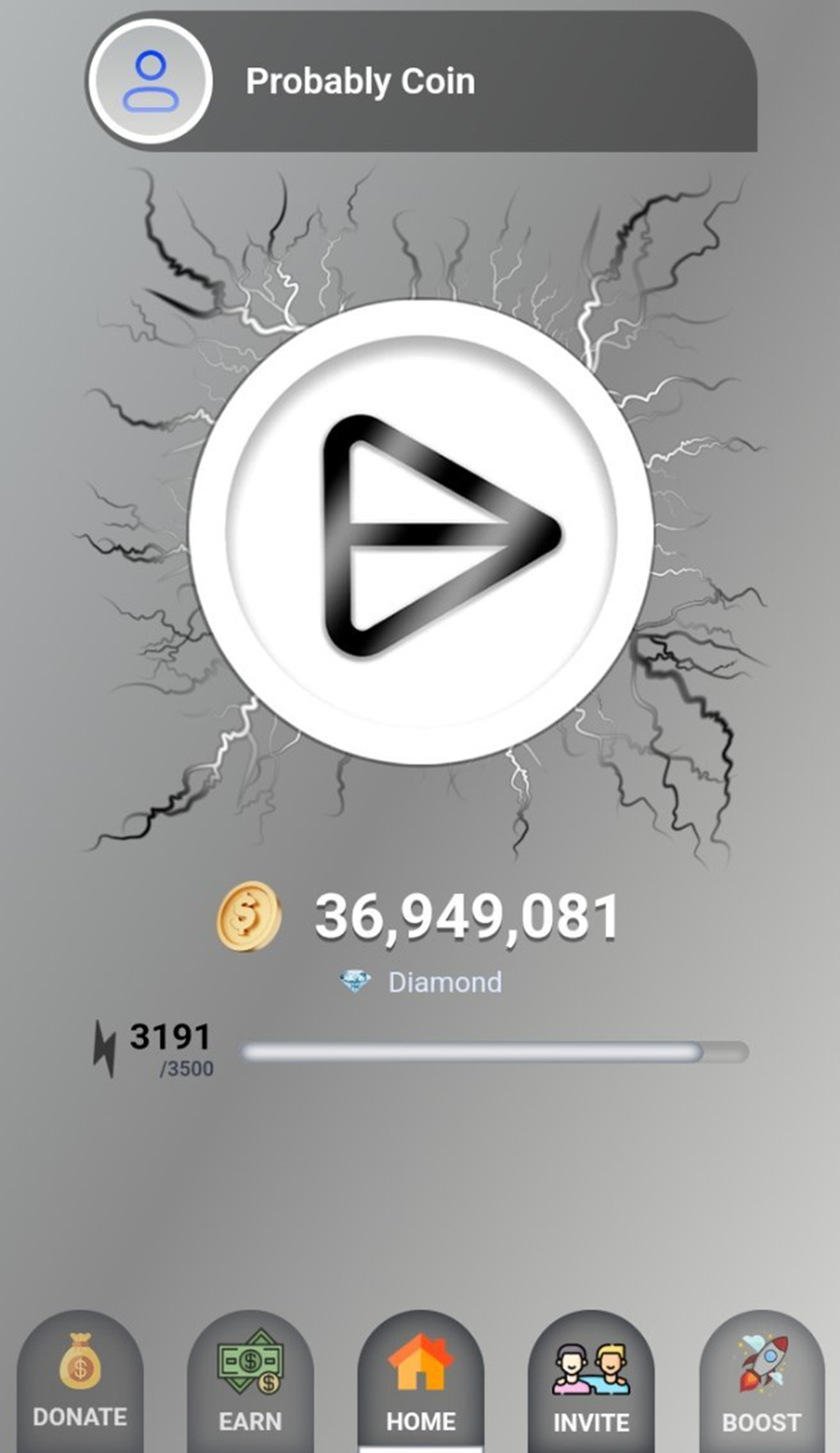 Probablycoin в Телеграм — скриншот 1