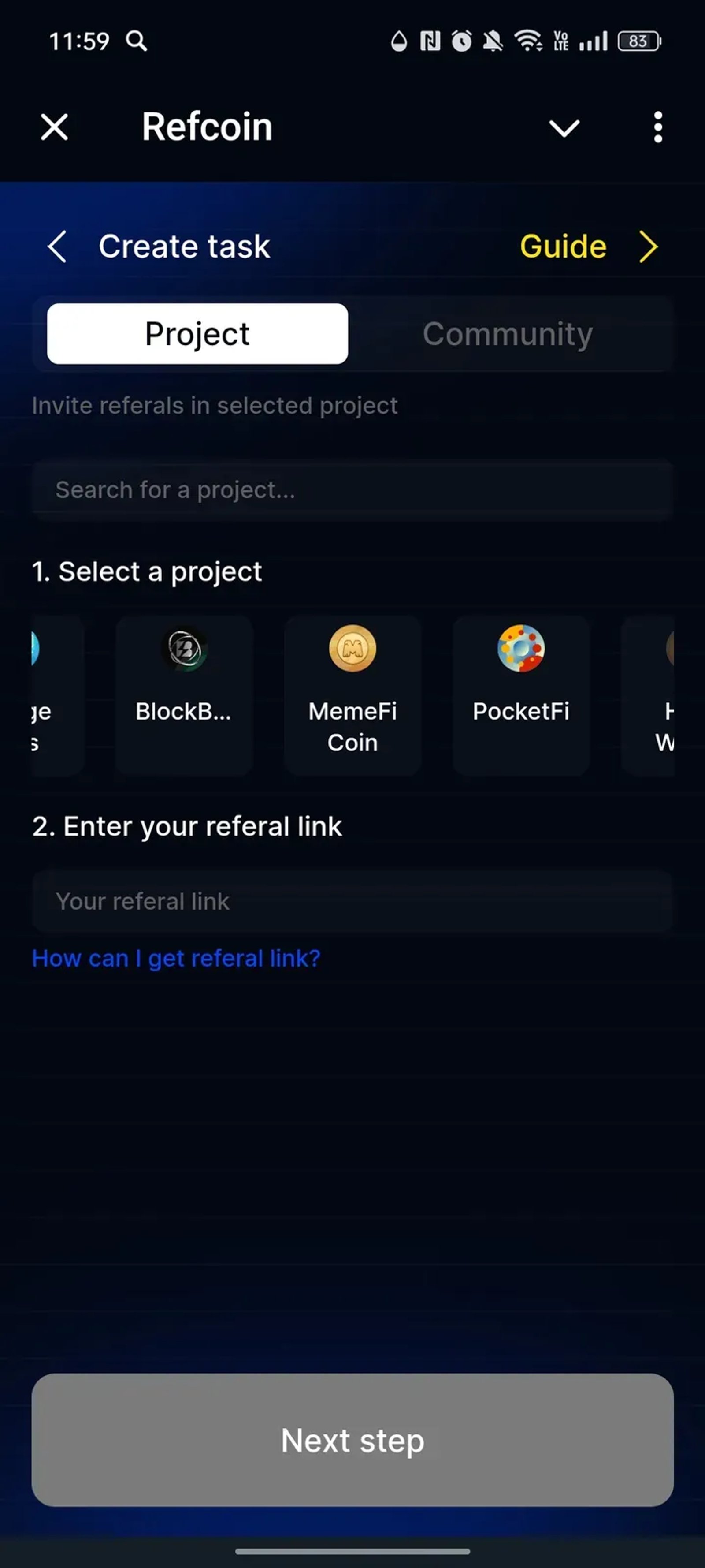 Refcoin в Телеграм — скриншот 4