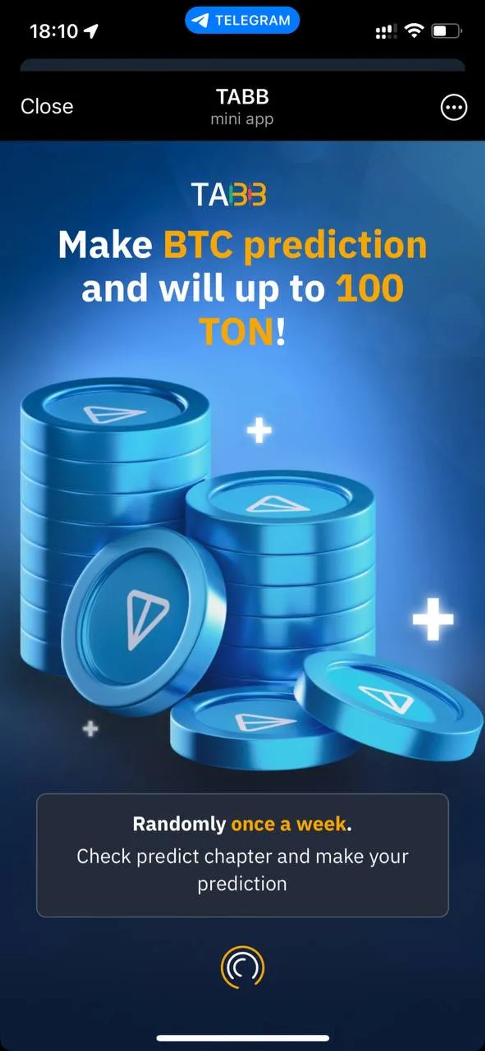 TABB в Телеграм — скриншот 1