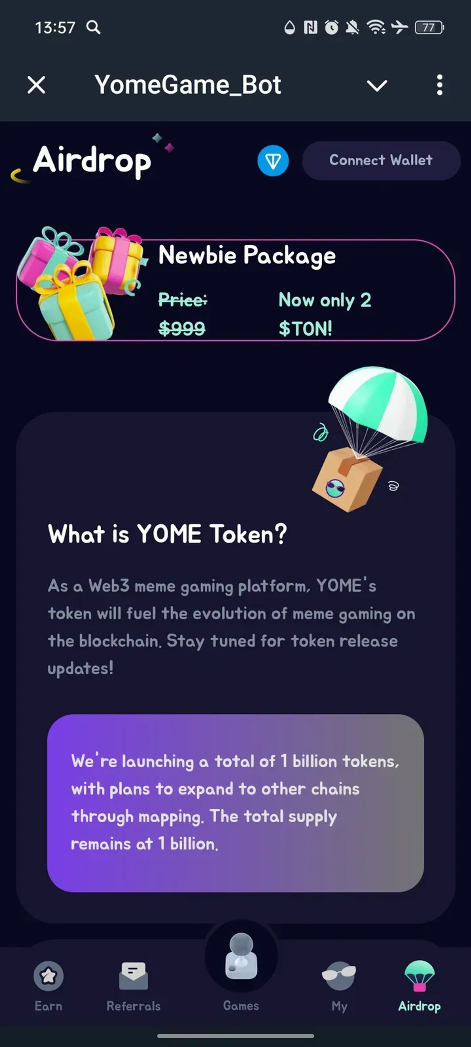 YomeGame_Bot в Телеграм — скриншот 4