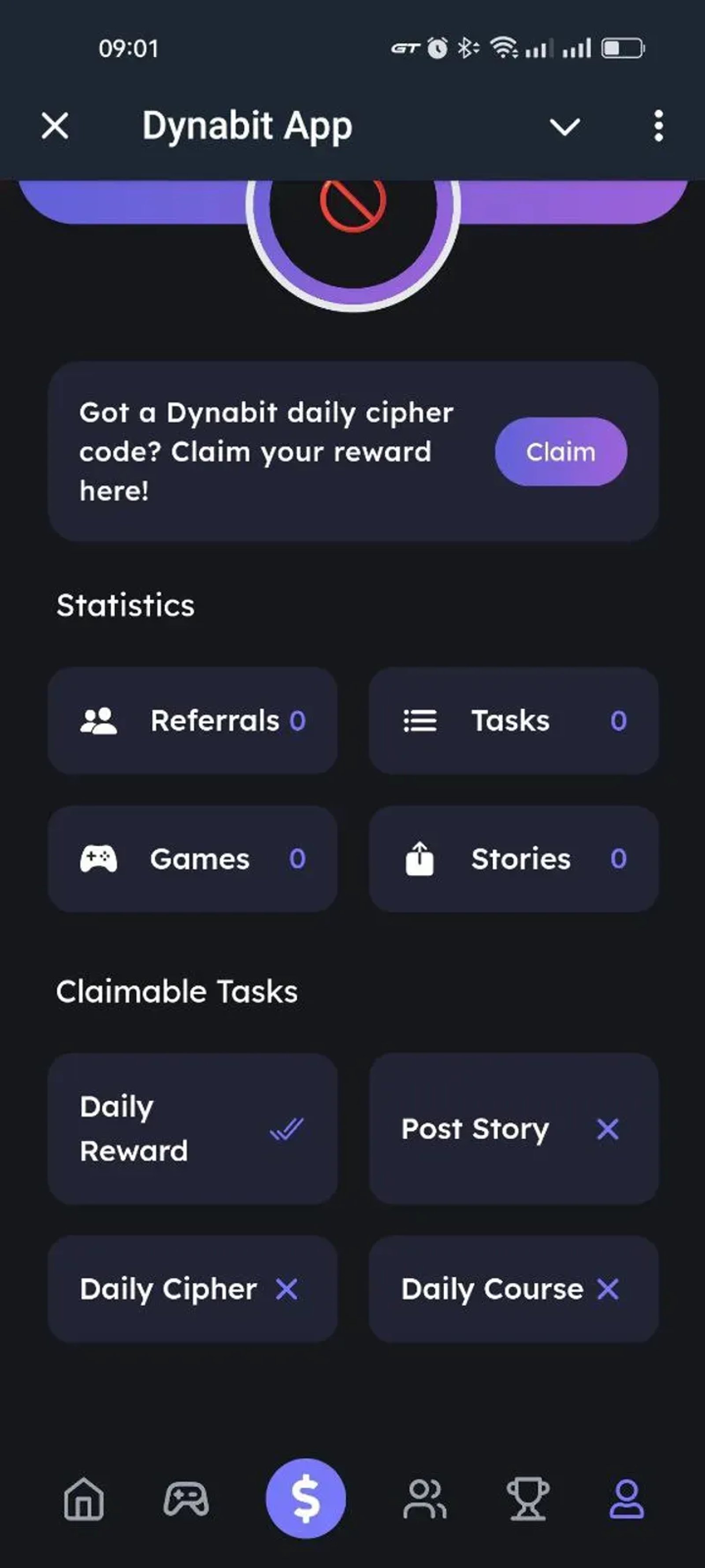 Dynabit App в Телеграм — скриншот 7