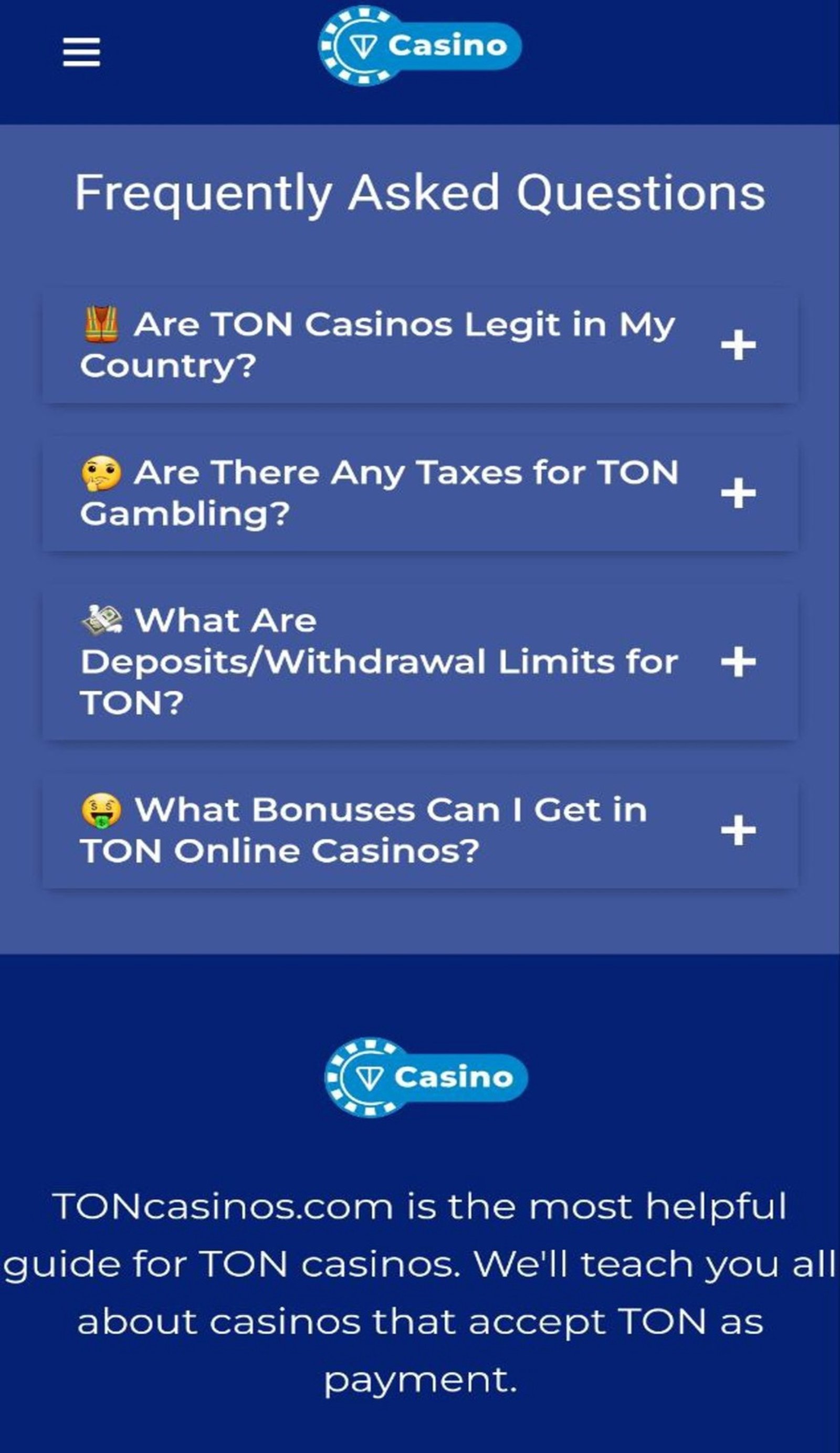 TONcasinos 🎰 в Телеграм — скриншот 3
