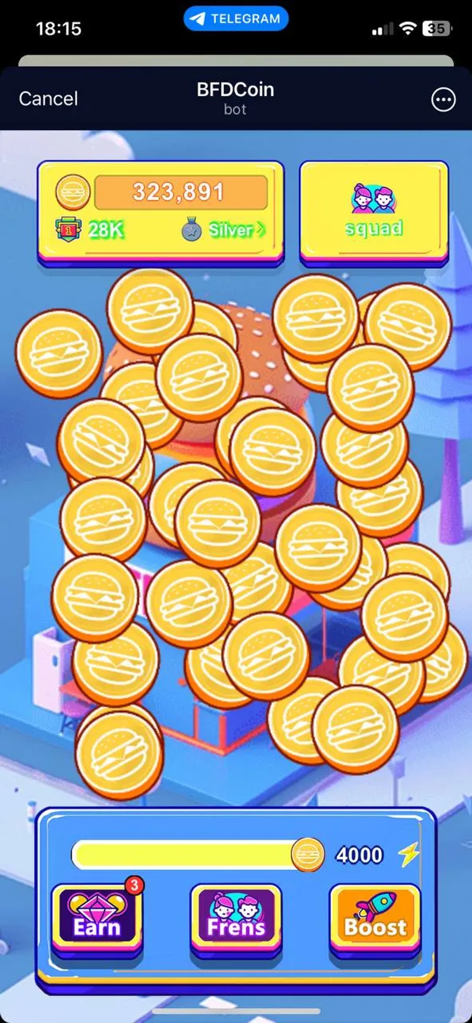 BFDCoin в Телеграм — скриншот 1