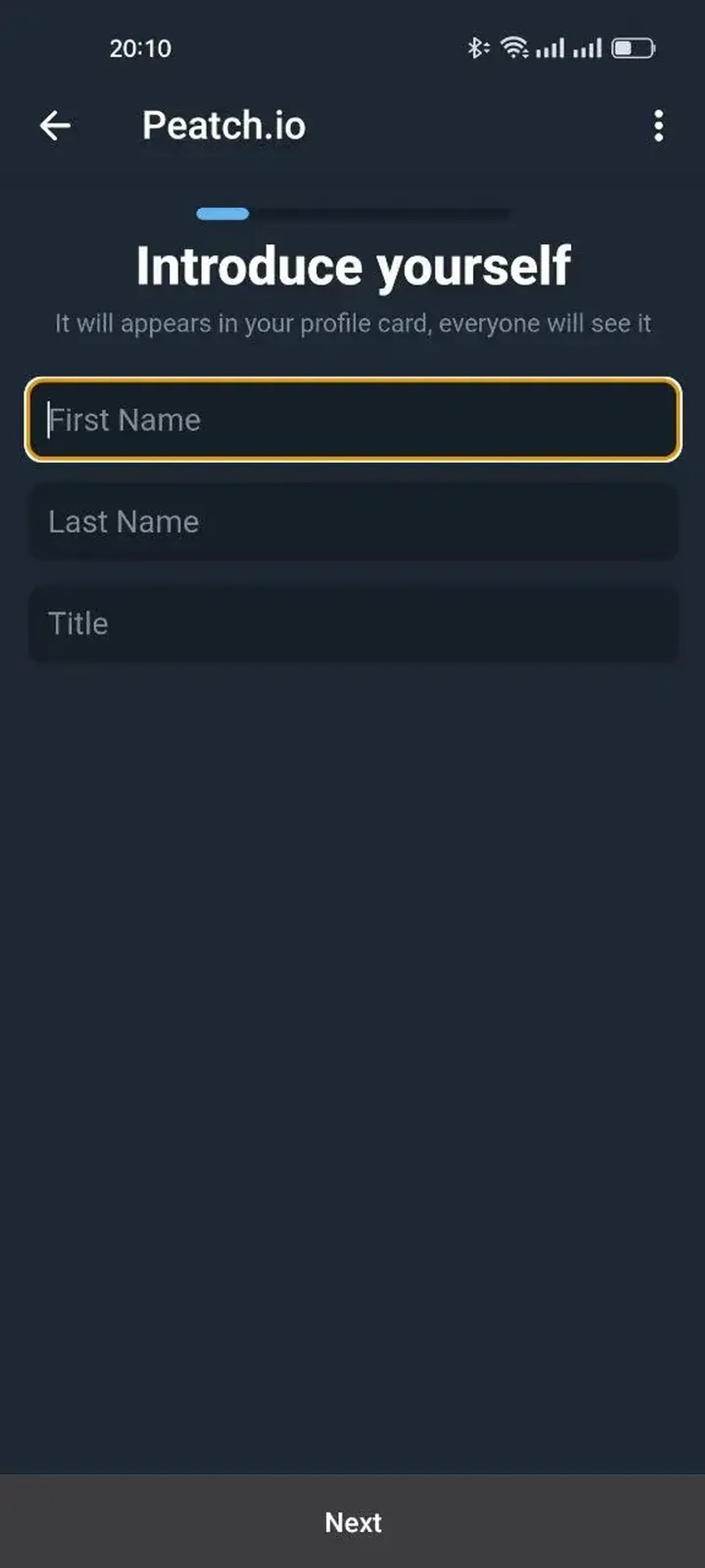 Peatch.io в Телеграм — скриншот 2