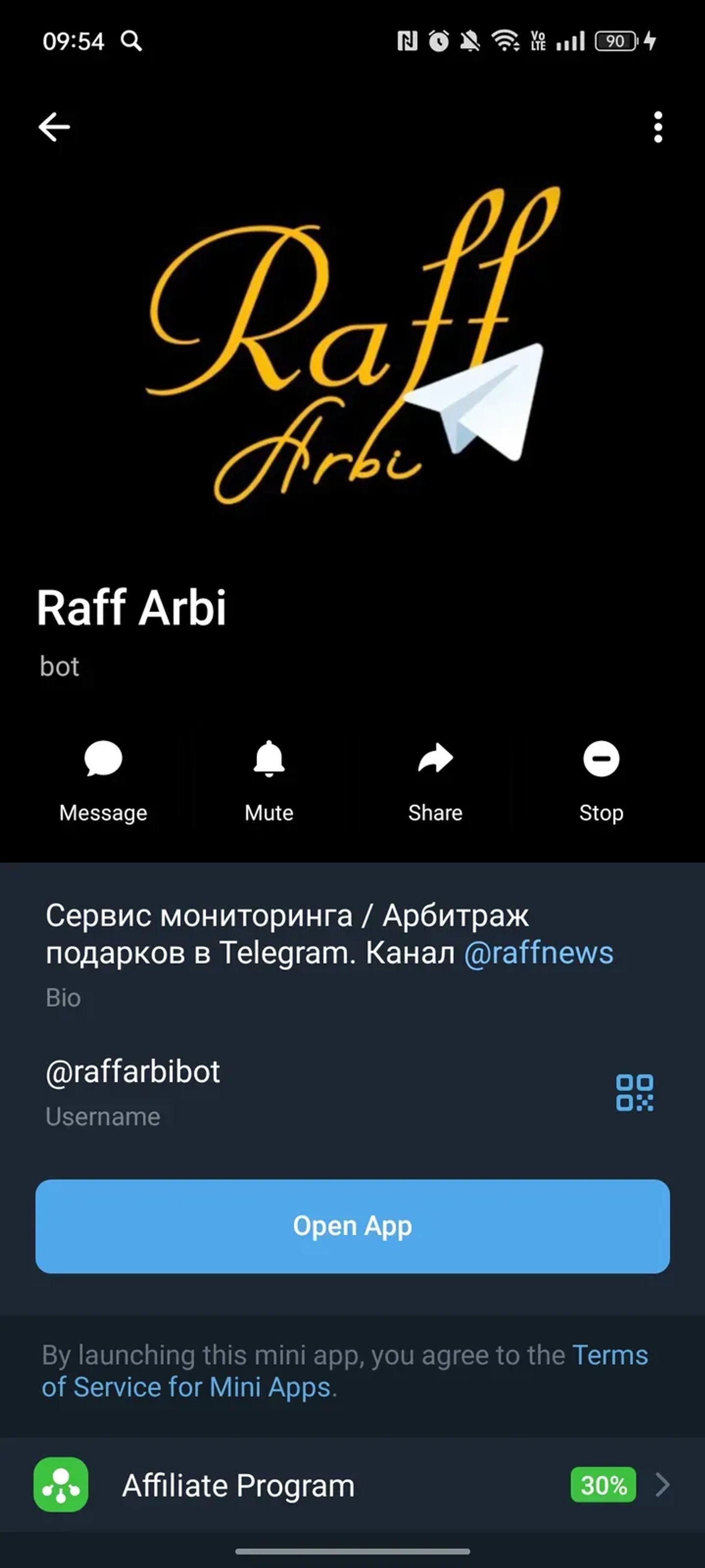 Raff Arbi Telegram Screenshot 4