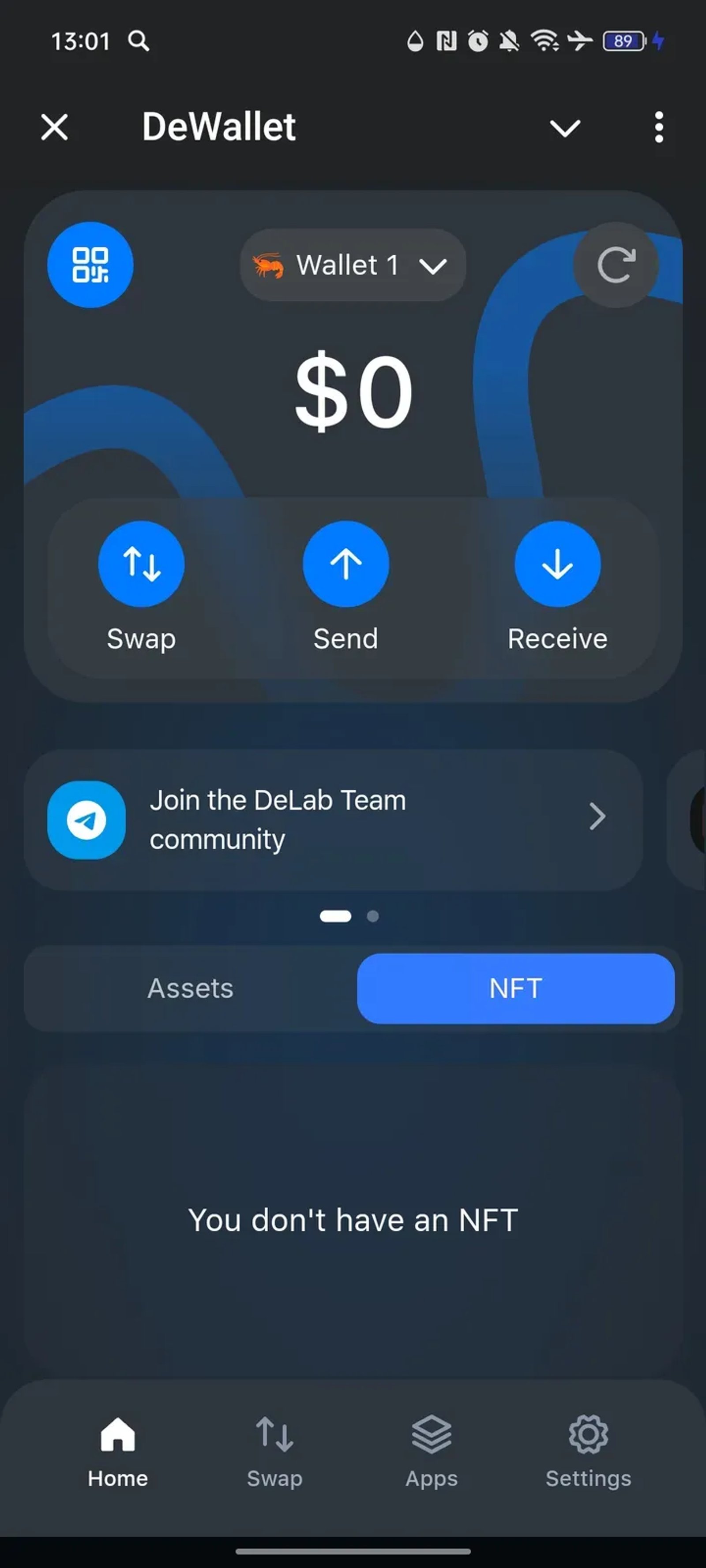 DeWallet в Телеграм — скриншот 2
