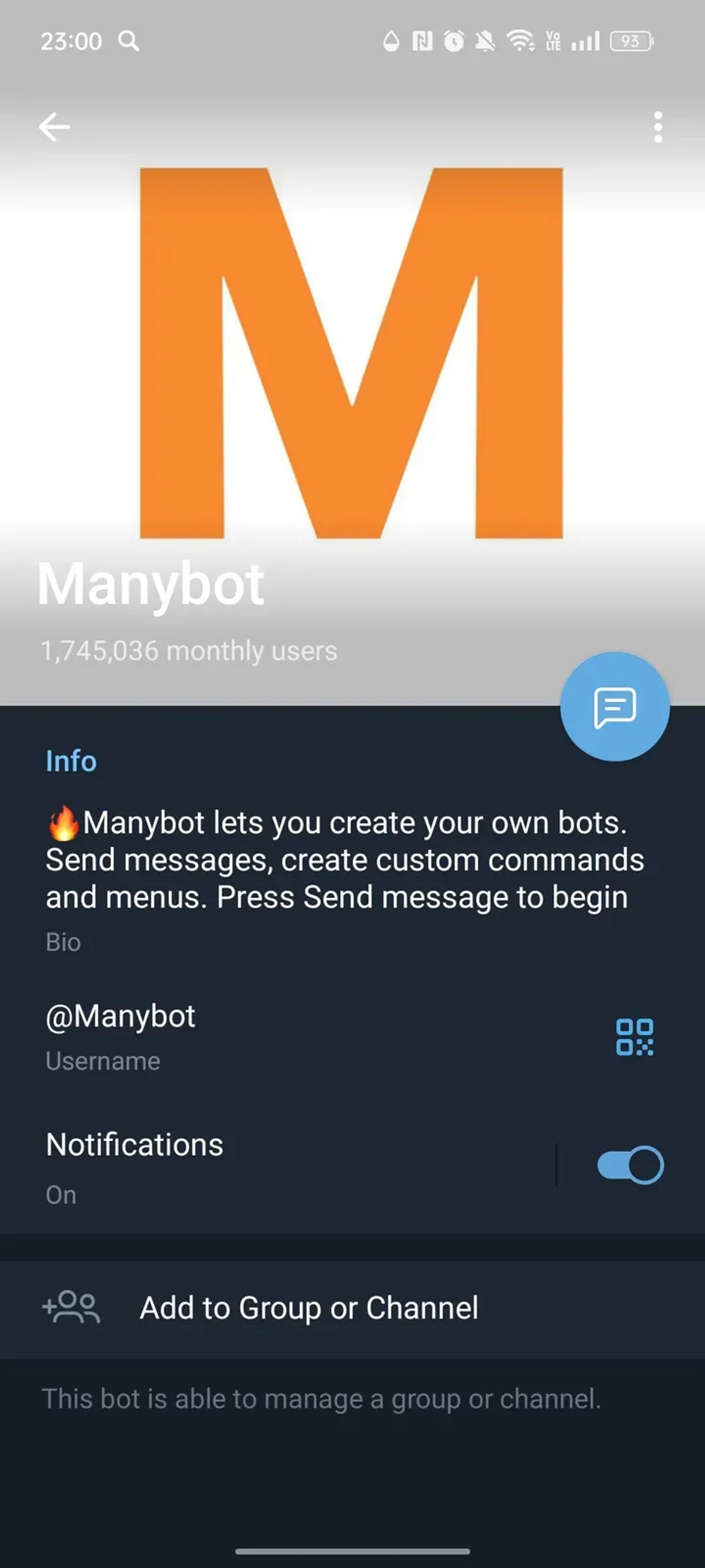 Manybot в Телеграм — скриншот 4