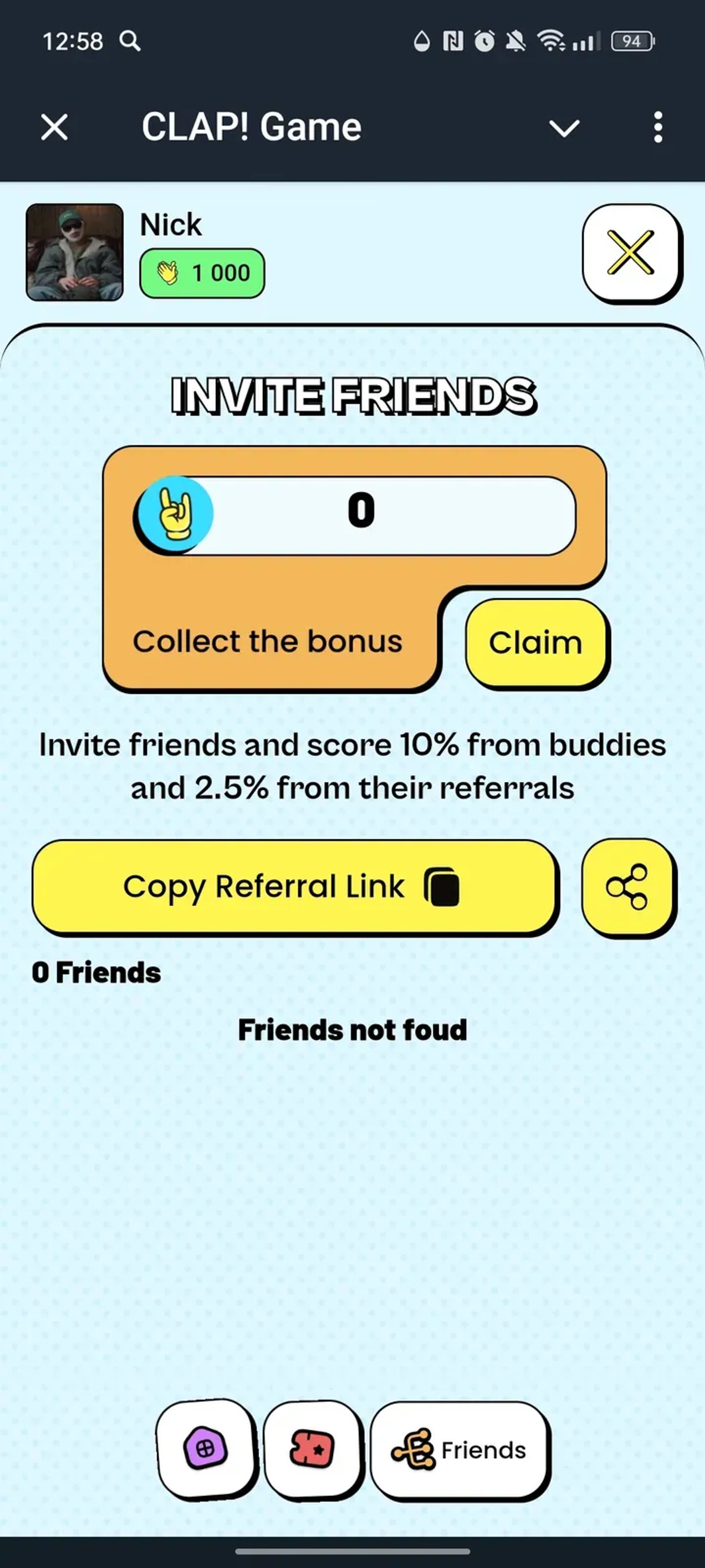 CLAP! Game в Телеграм — скриншот 3