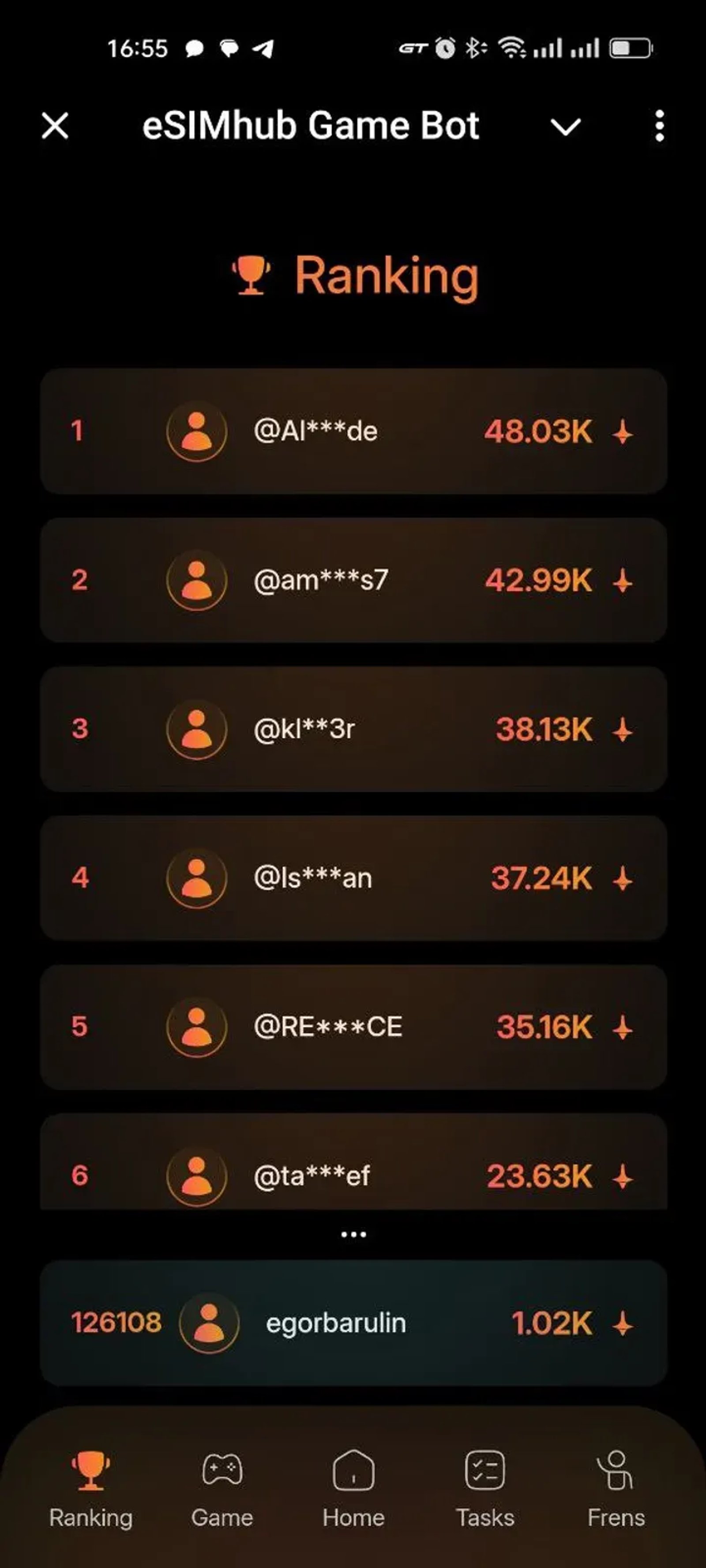 eSIMhub Game Bot Telegram Screenshot 3