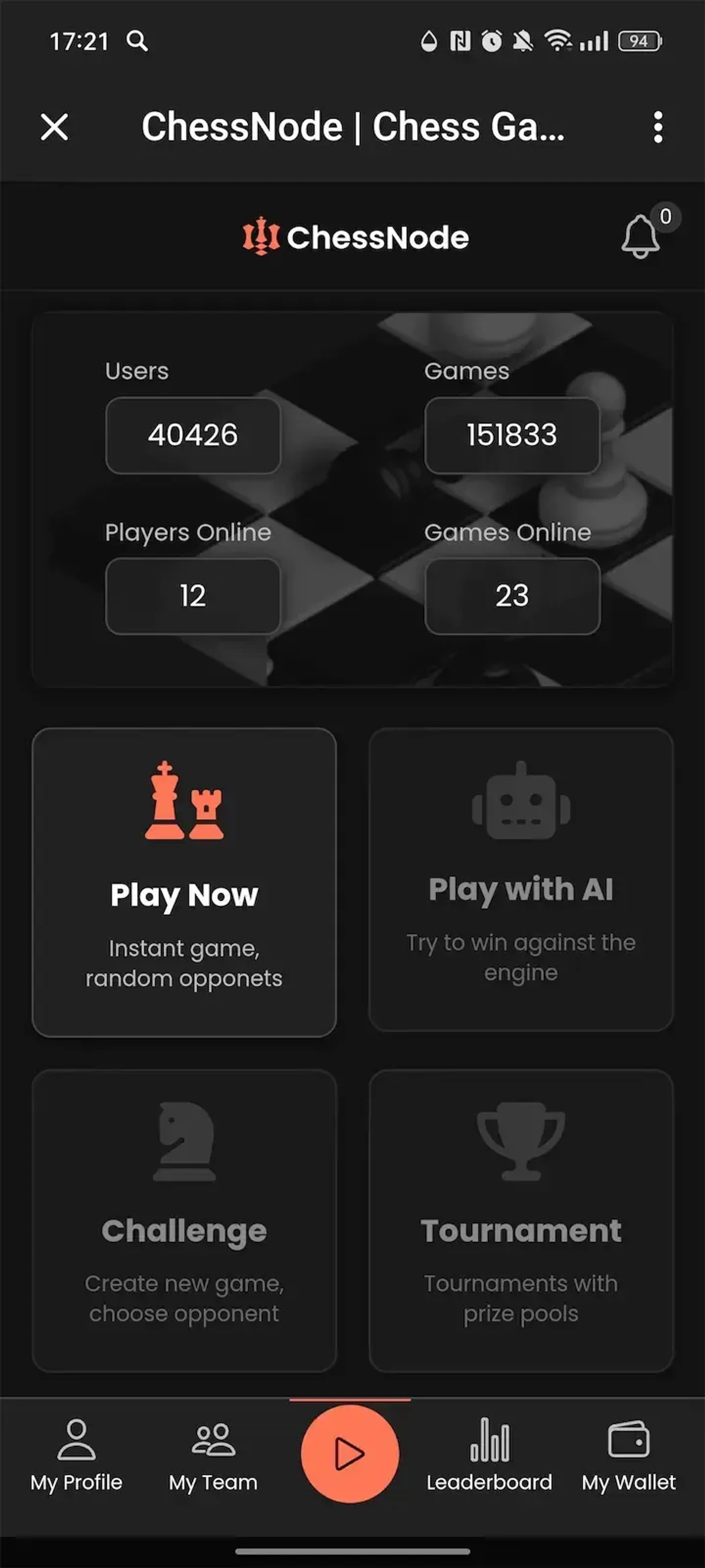 ChessNode в Телеграм — скриншот 1