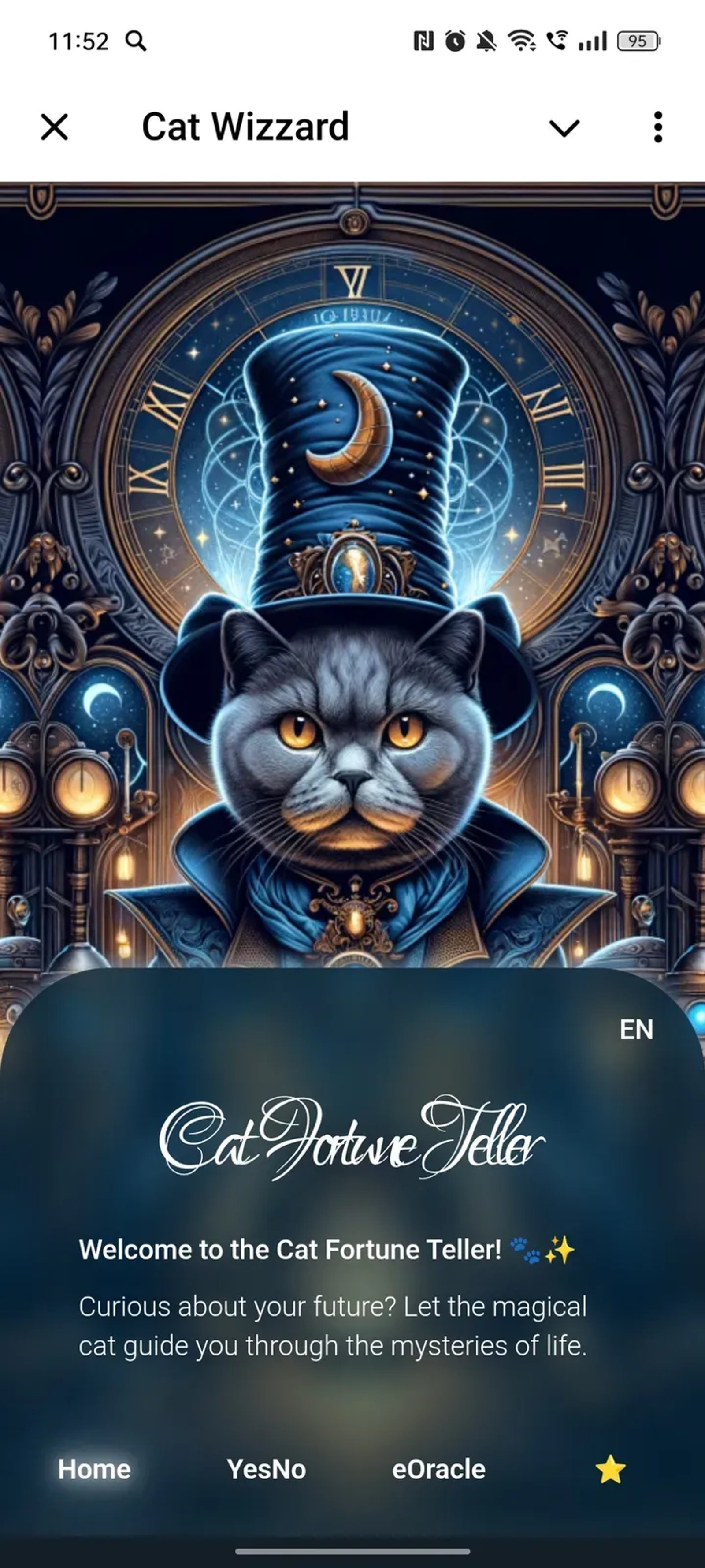 Cat Wizzard в Телеграм — скриншот 1