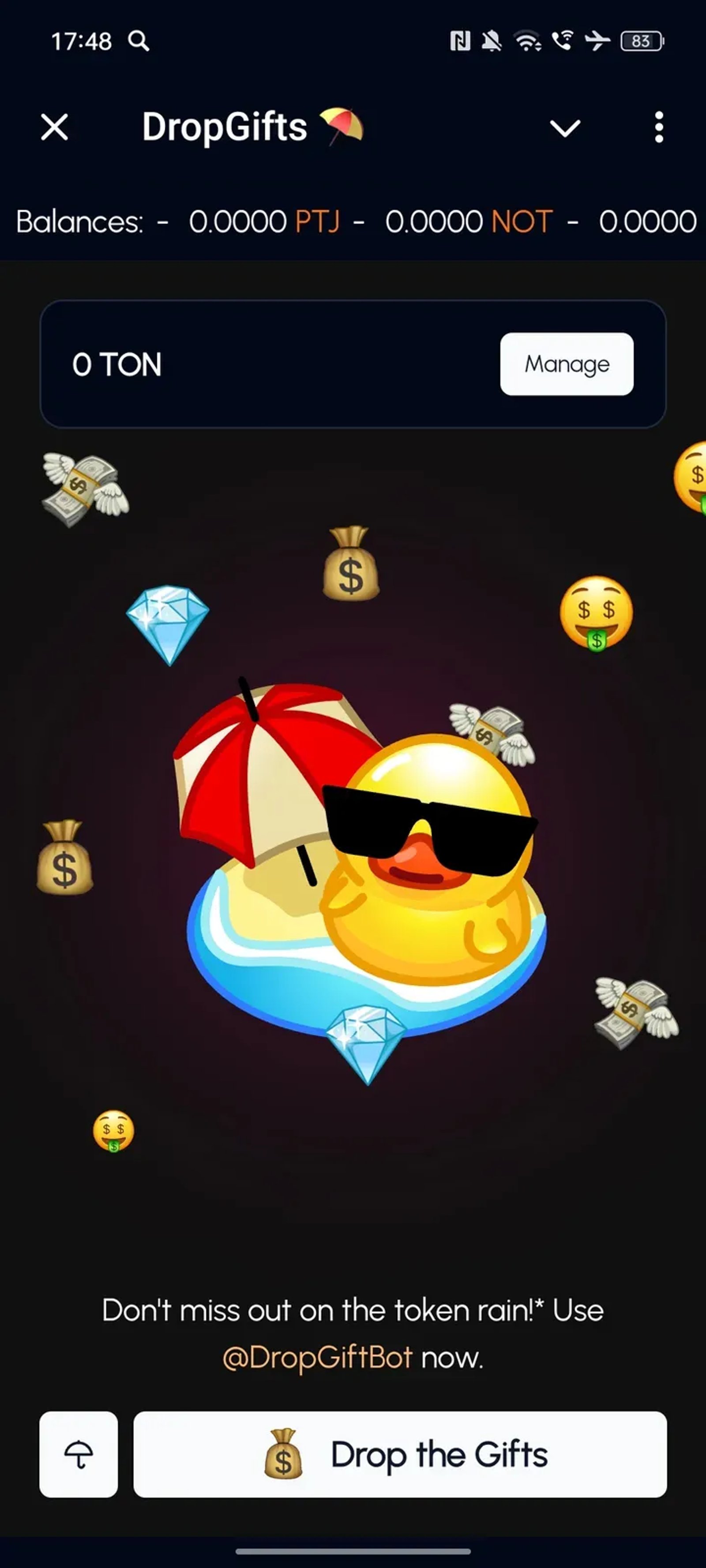 DropGifts ⛱ в Телеграм — скриншот 1