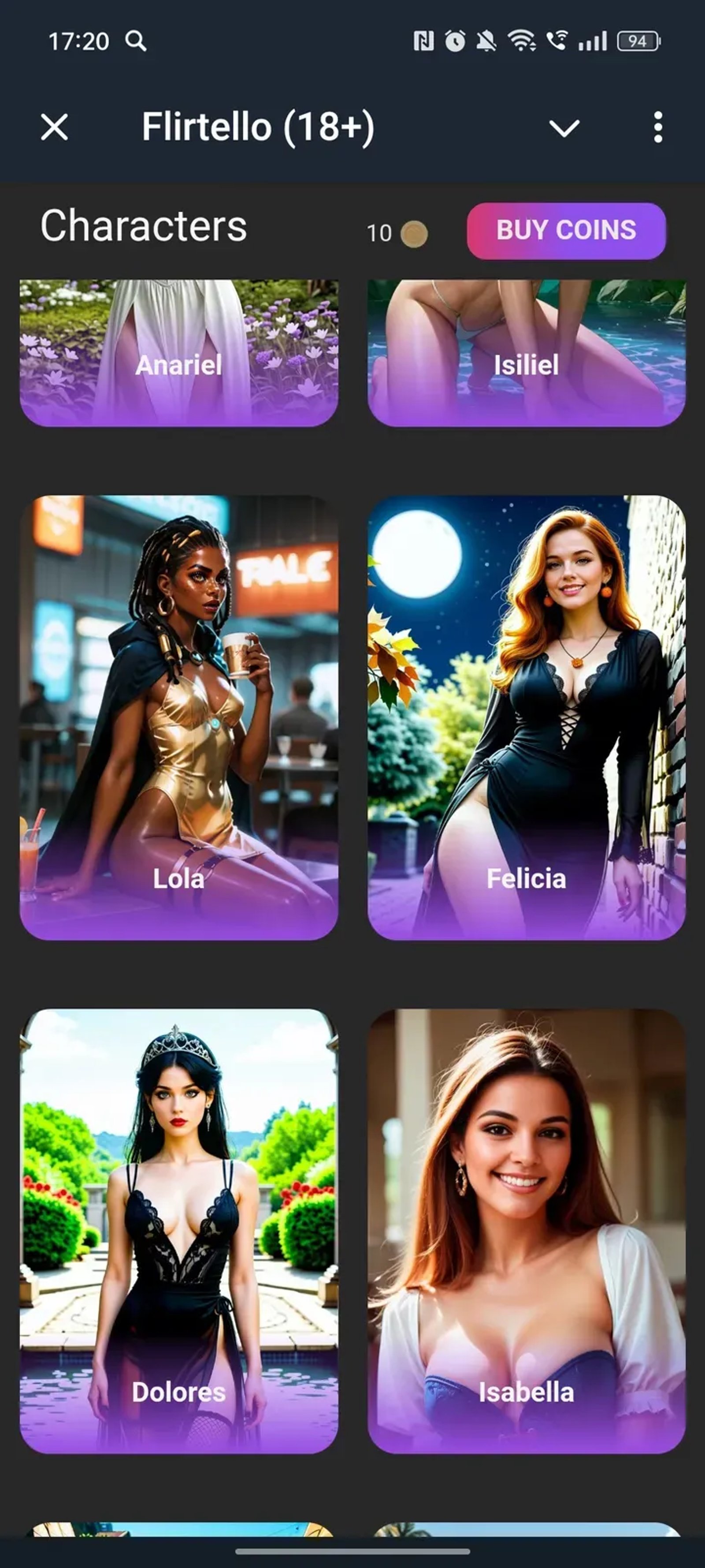 Flirtello (18+) в Телеграм — скриншот 3