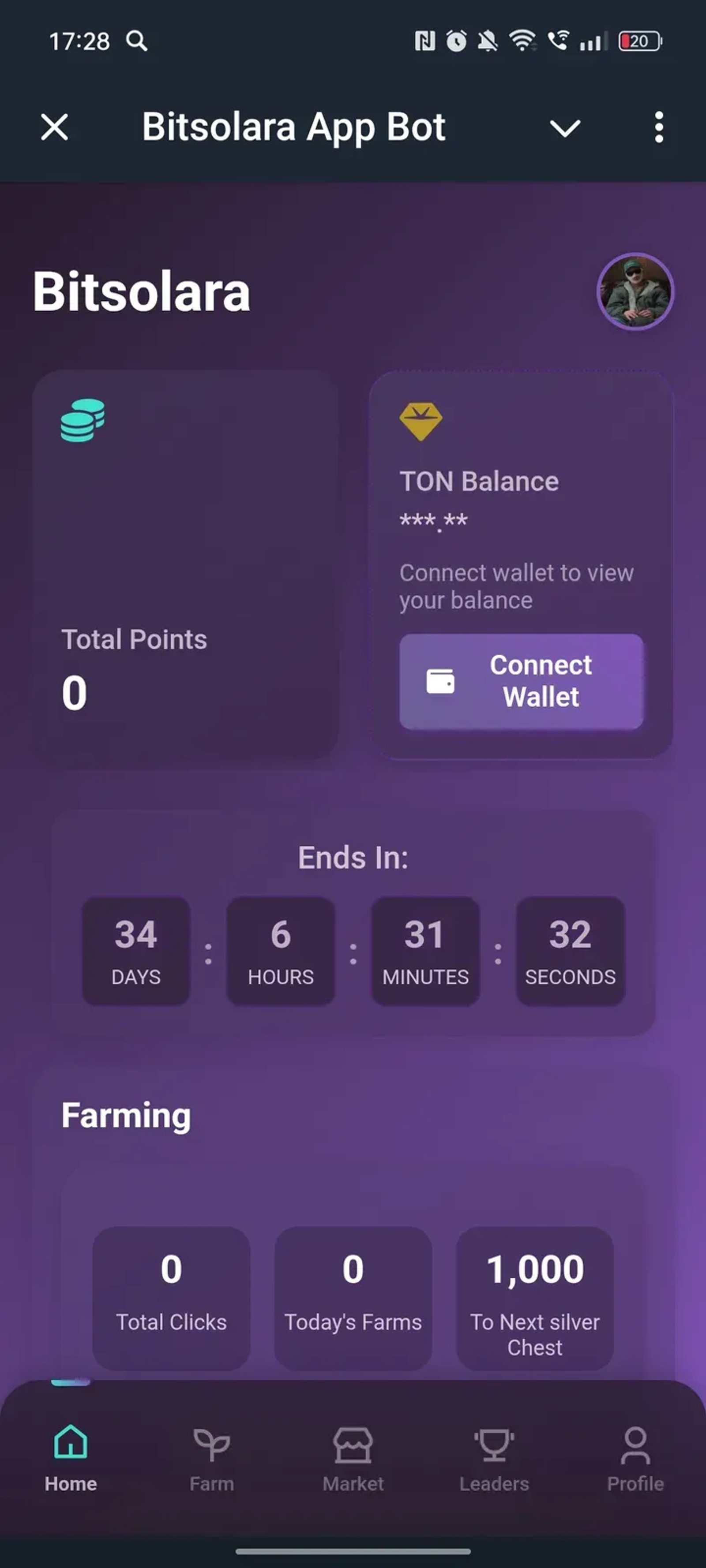 Bitsolara App Bot в Телеграм — скриншот 1