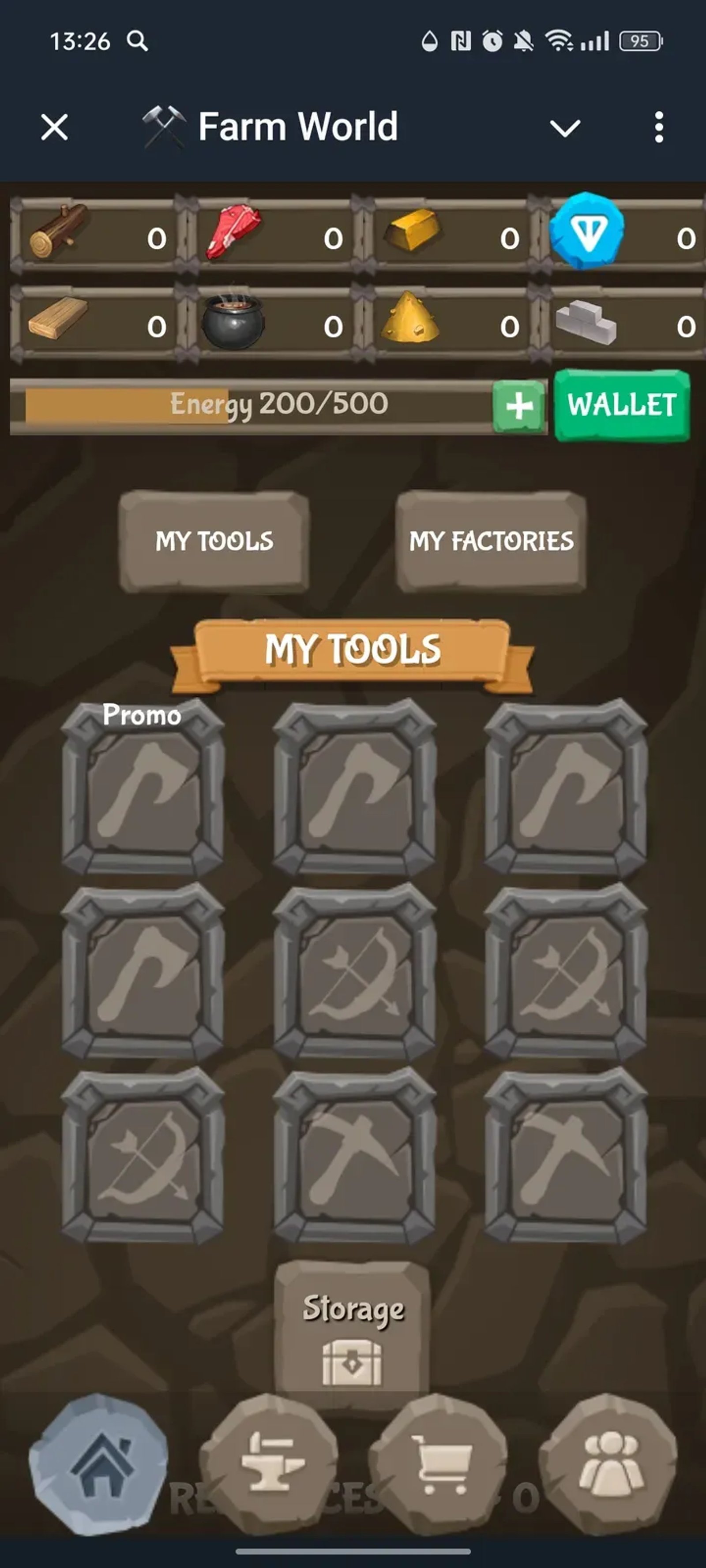 ⚒ Farm World в Телеграм — скриншот 1