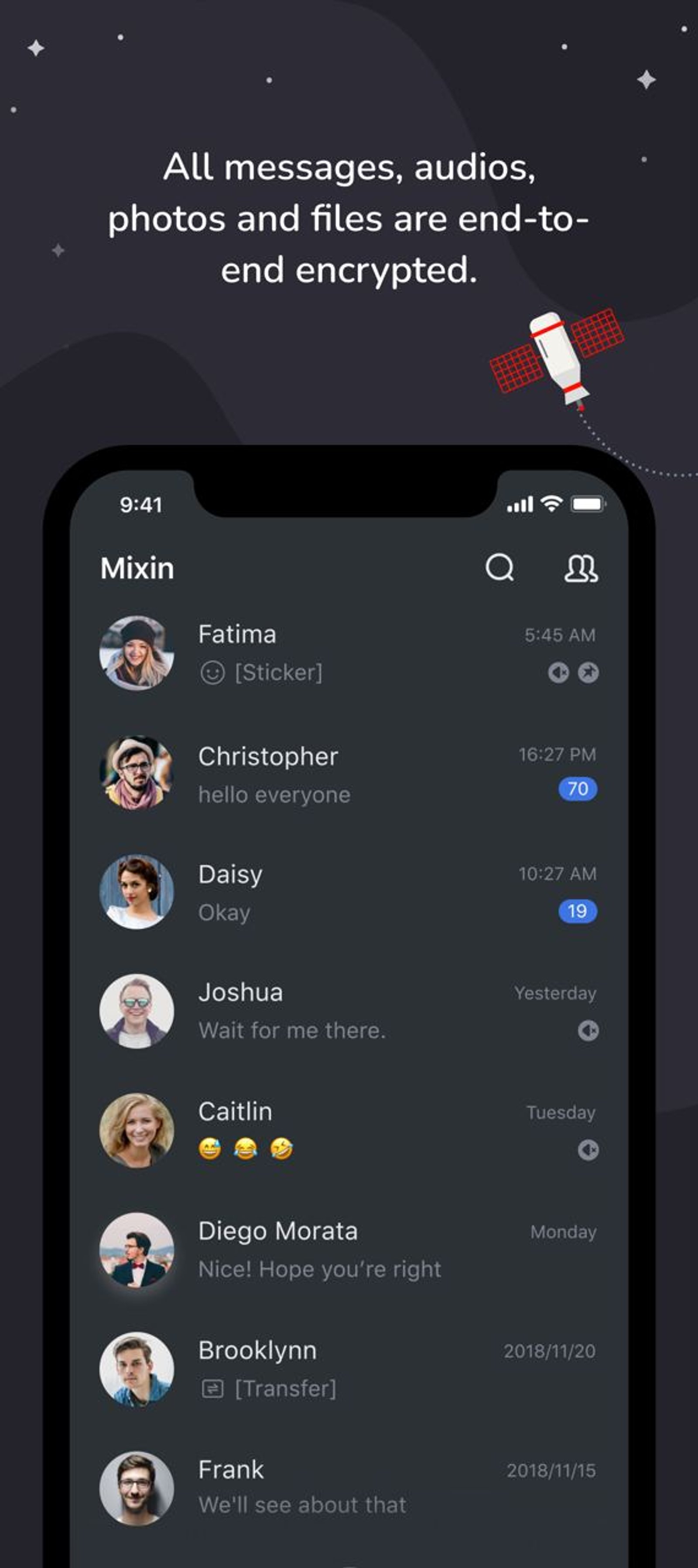 Mixin Messenger в Телеграм — скриншот 1