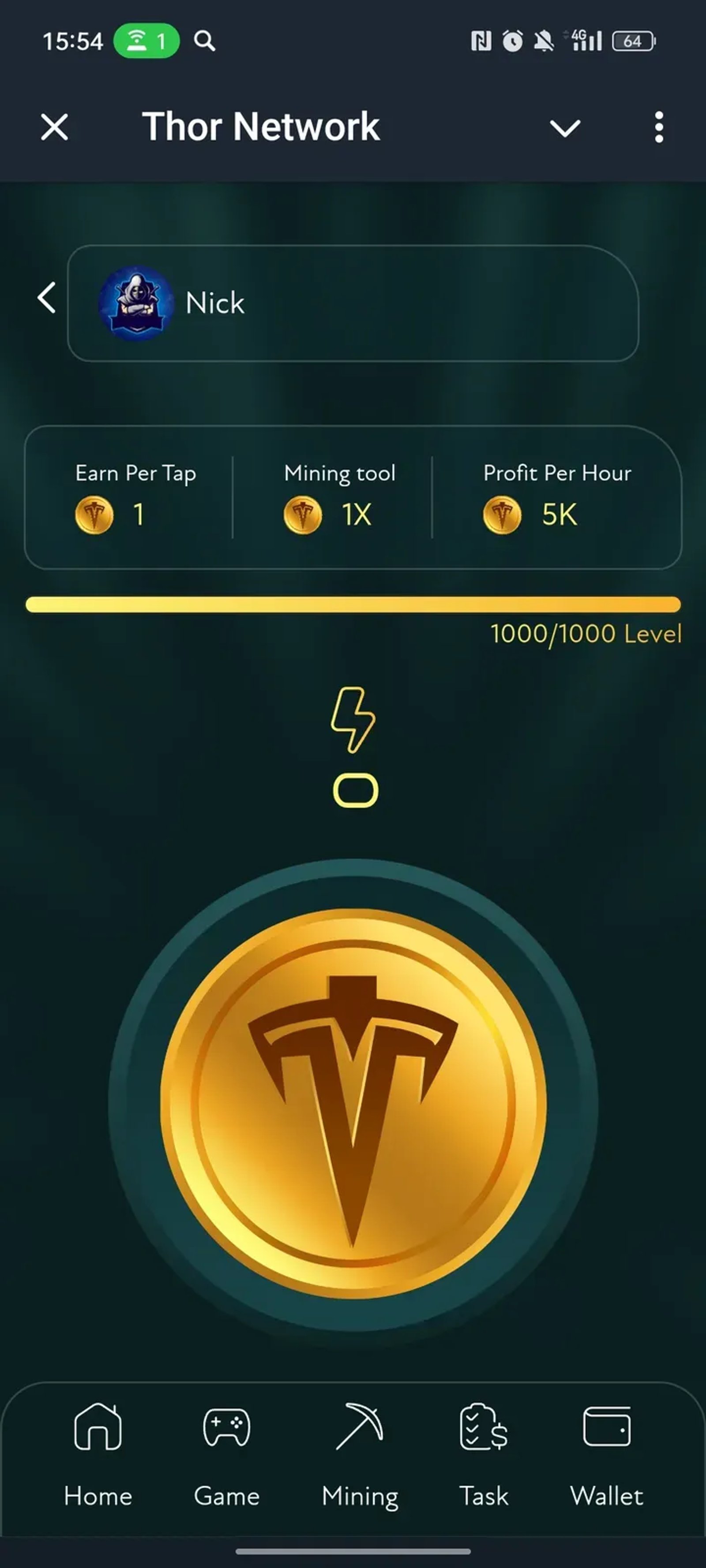 Thor Network в Телеграм — скриншот 1