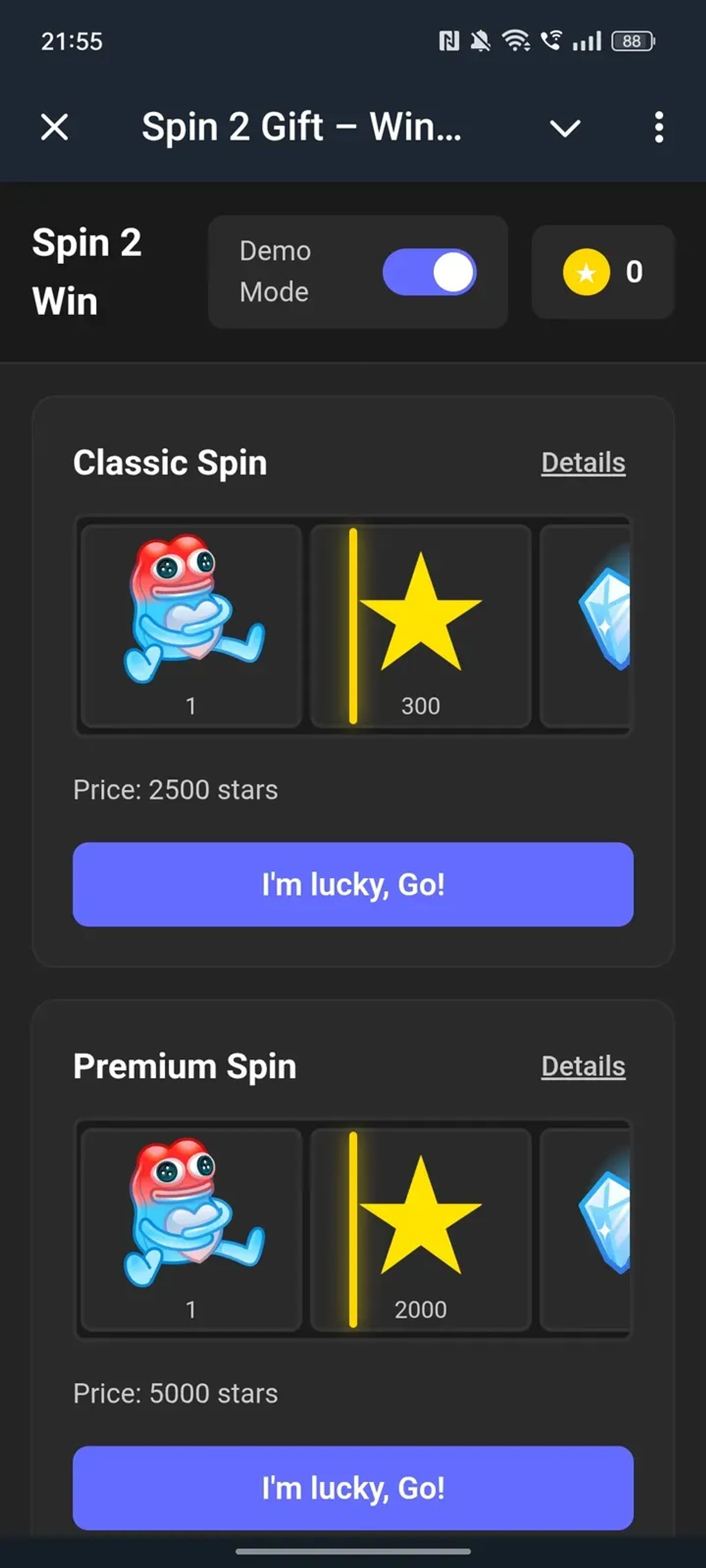 Spin 2 Gift – Win Telegram Gifts Instantly! в Телеграм — скриншот 4