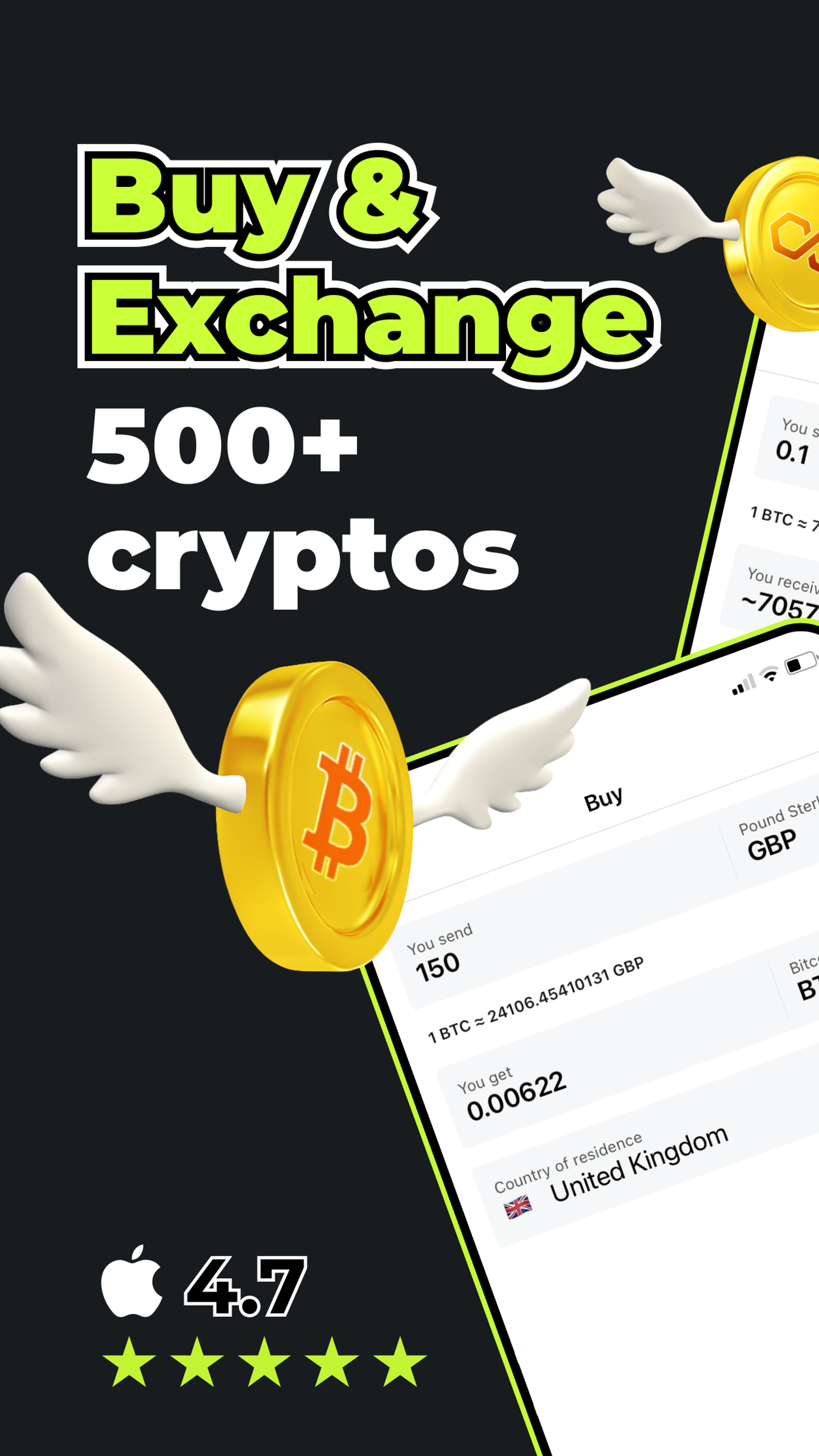 Changelly в Телеграм — скриншот 1
