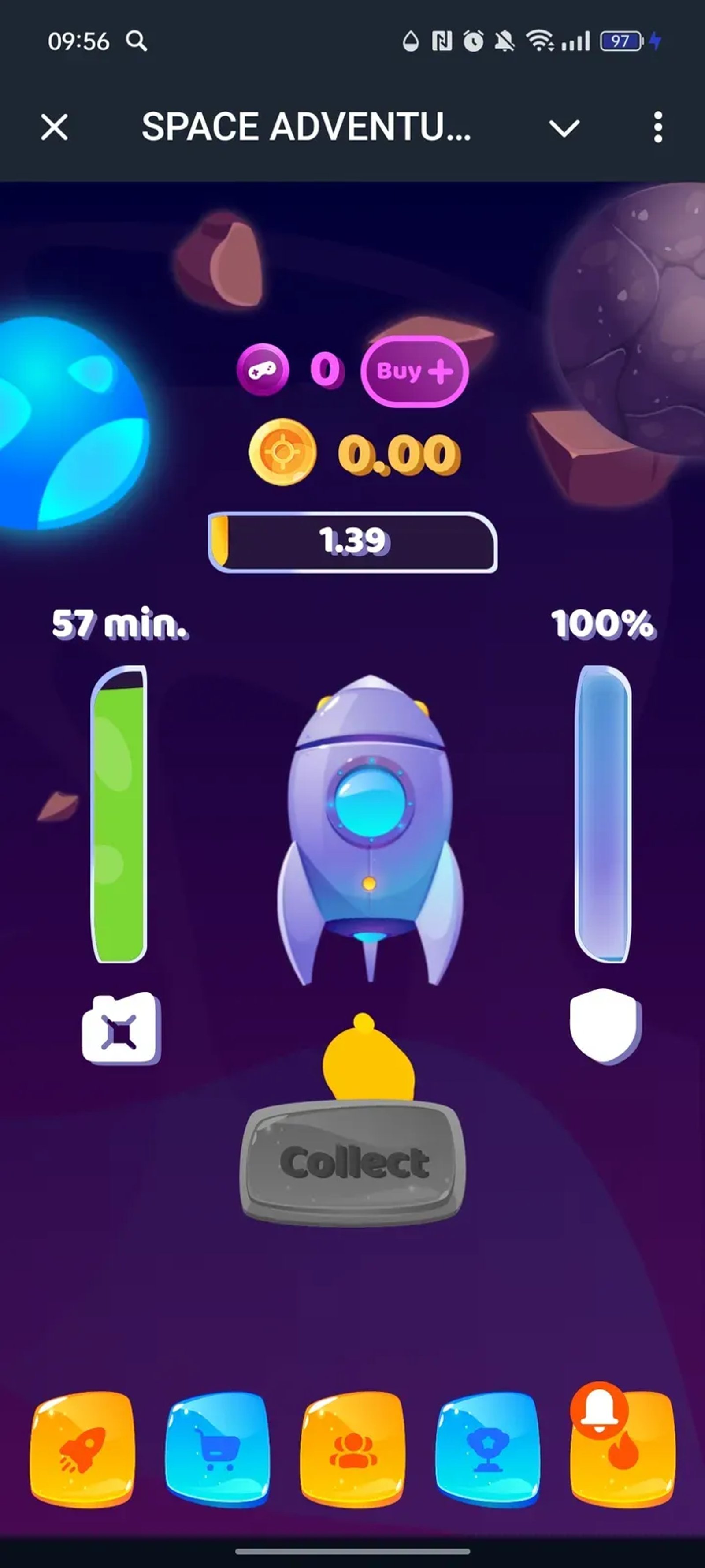 SPACE ADVENTURE в Телеграм — скриншот 1