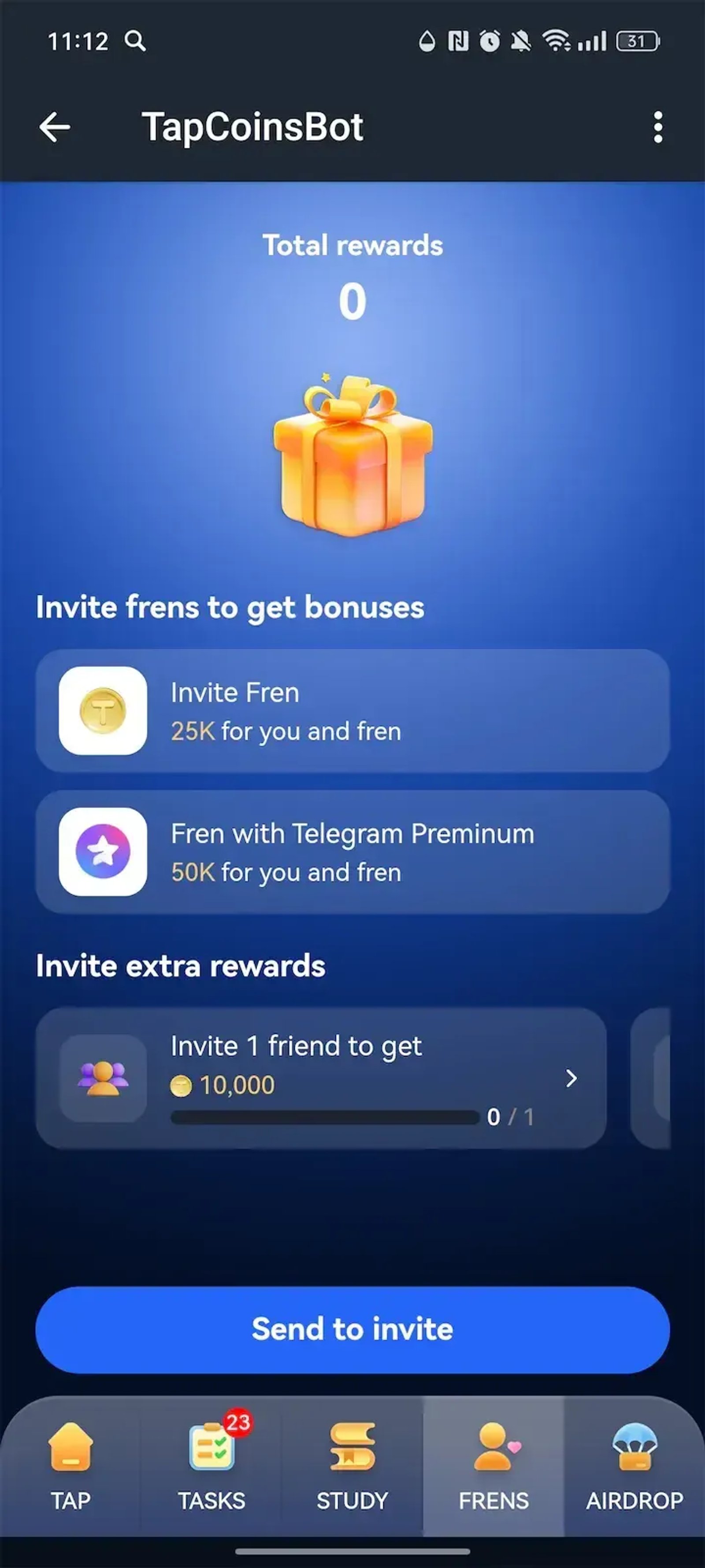 TapCoinsBot Telegram Screenshot 4