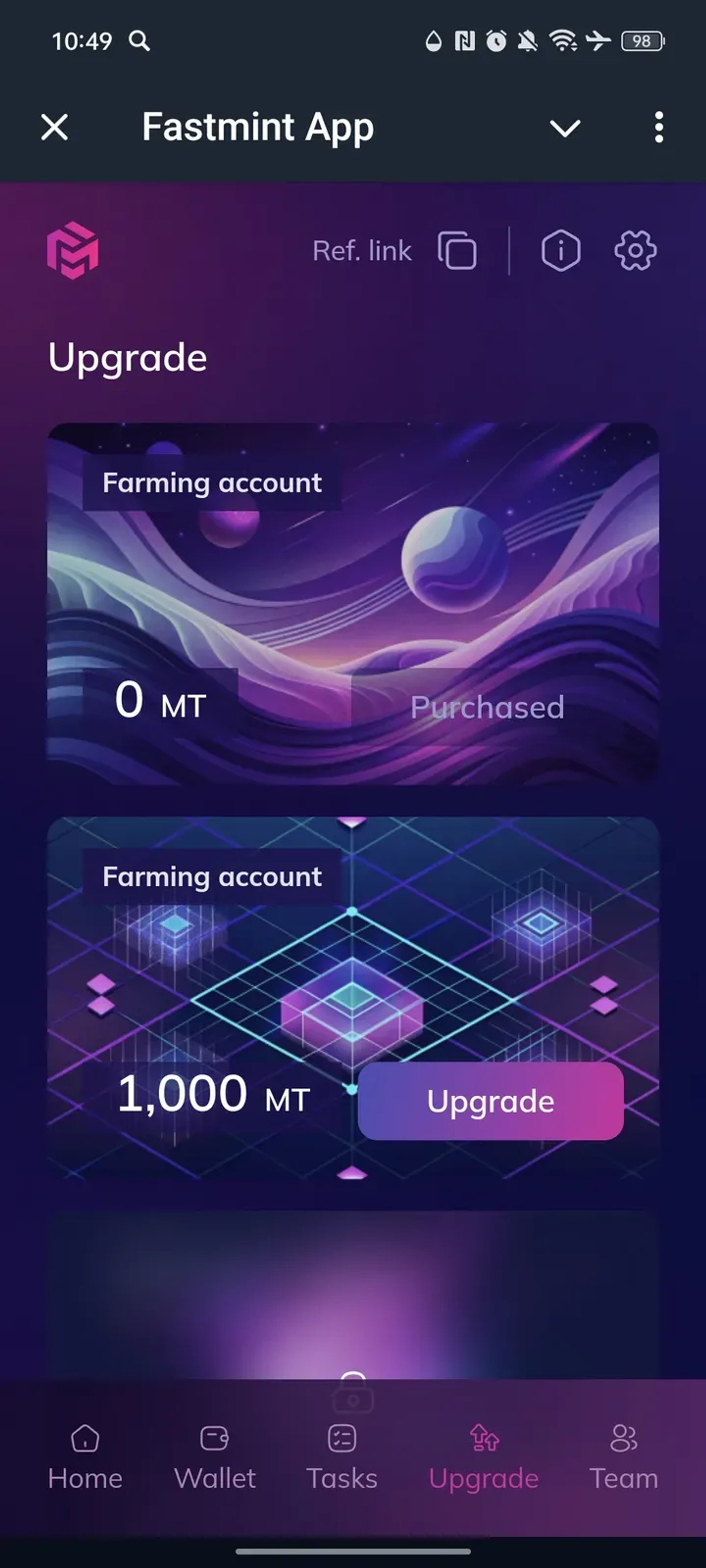 Fastmint App в Телеграм — скриншот 6