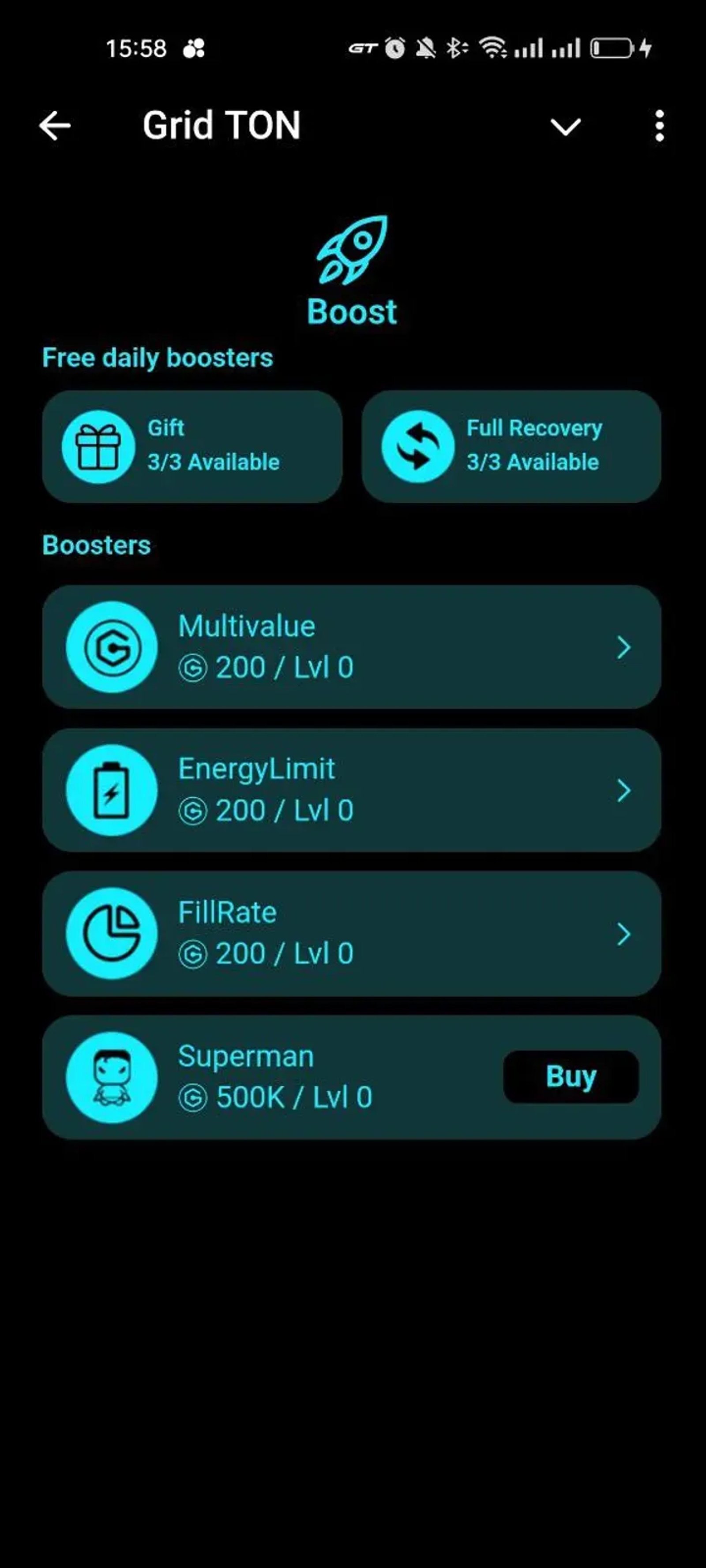 Grid TON в Телеграм — скриншот 6