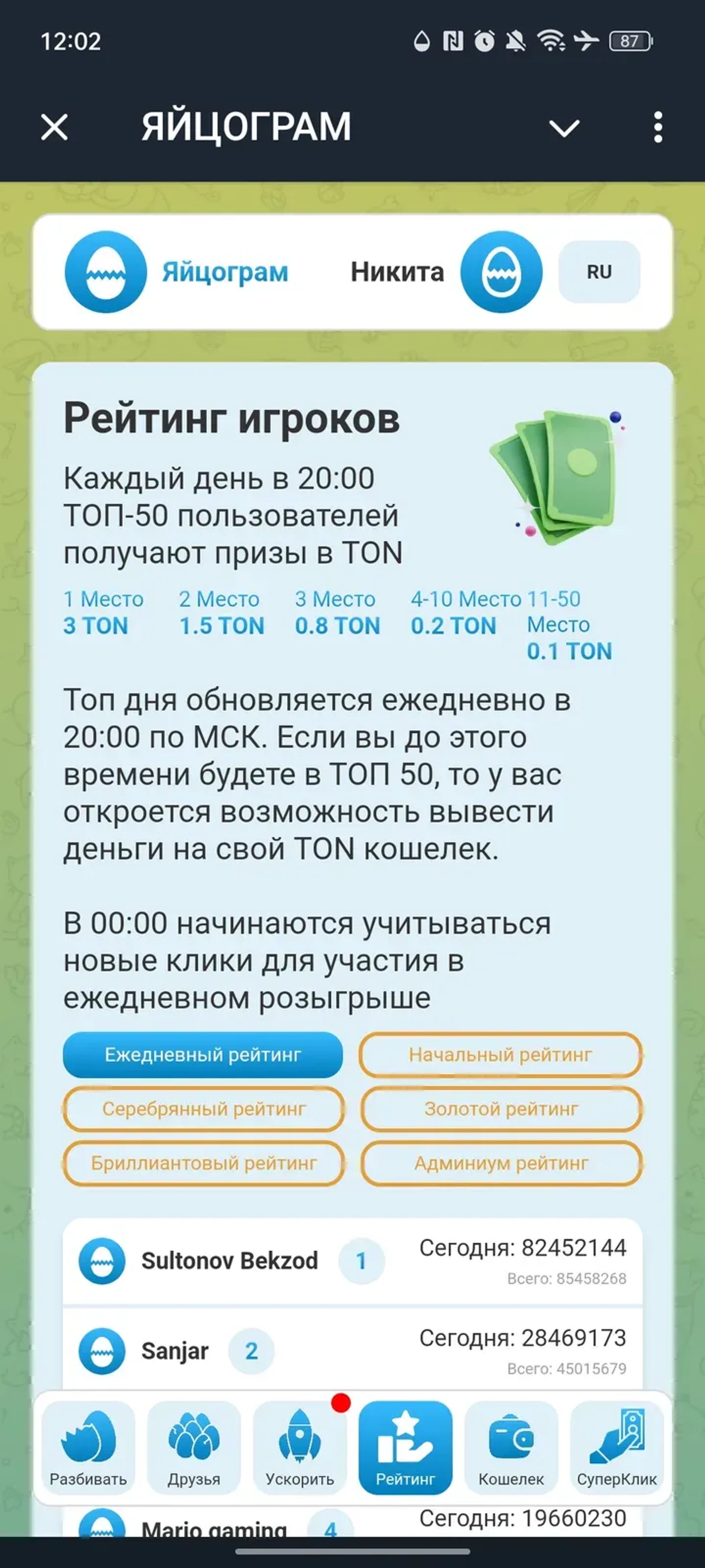 YAYTSOGRAM в Телеграм — скриншот 4