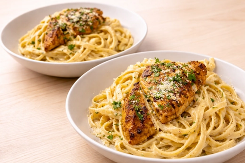 Garlic Parmesan Chicken Pasta