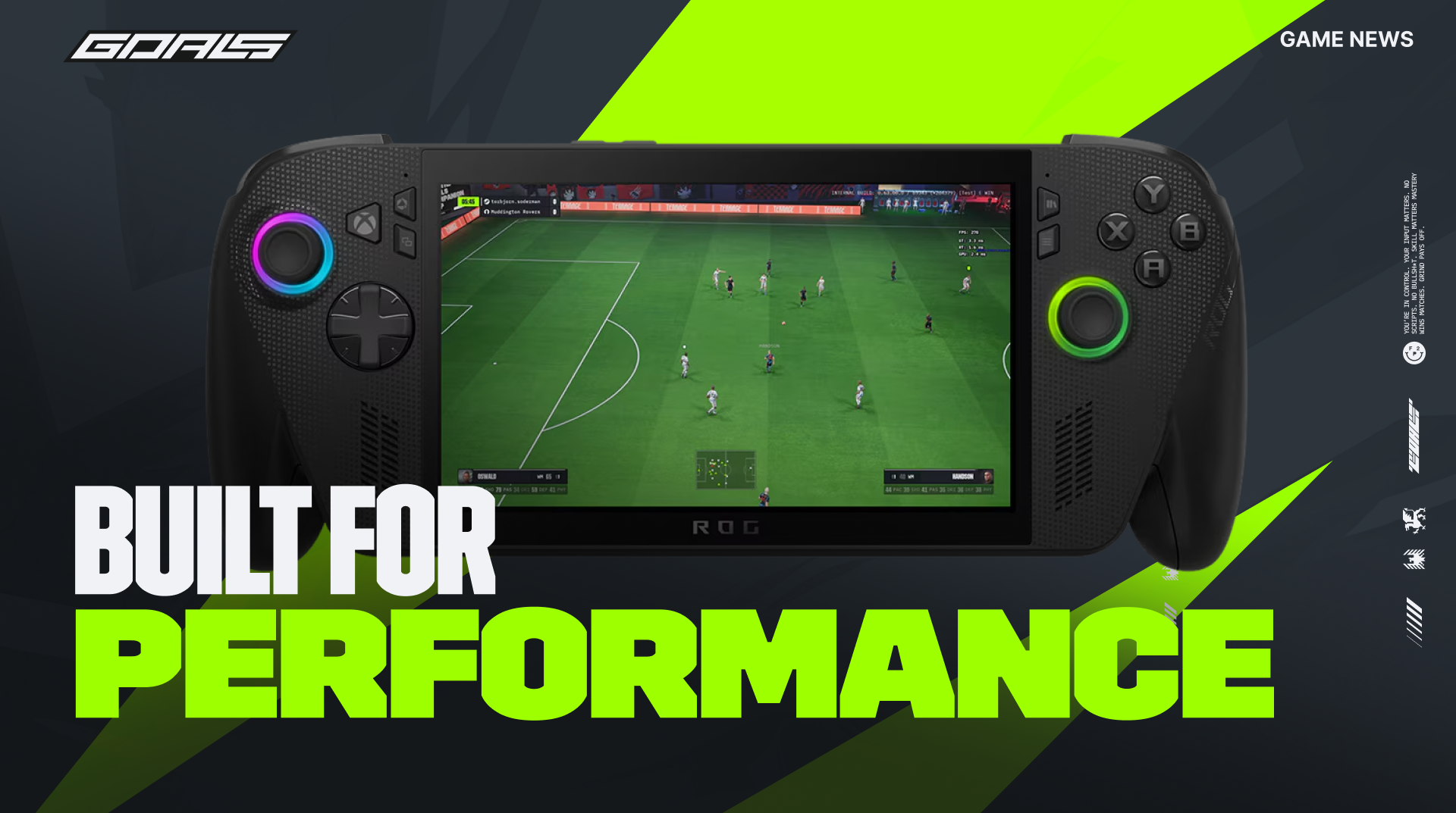 How GOALS delivers sustained, competitive esports performance on handheld PCs