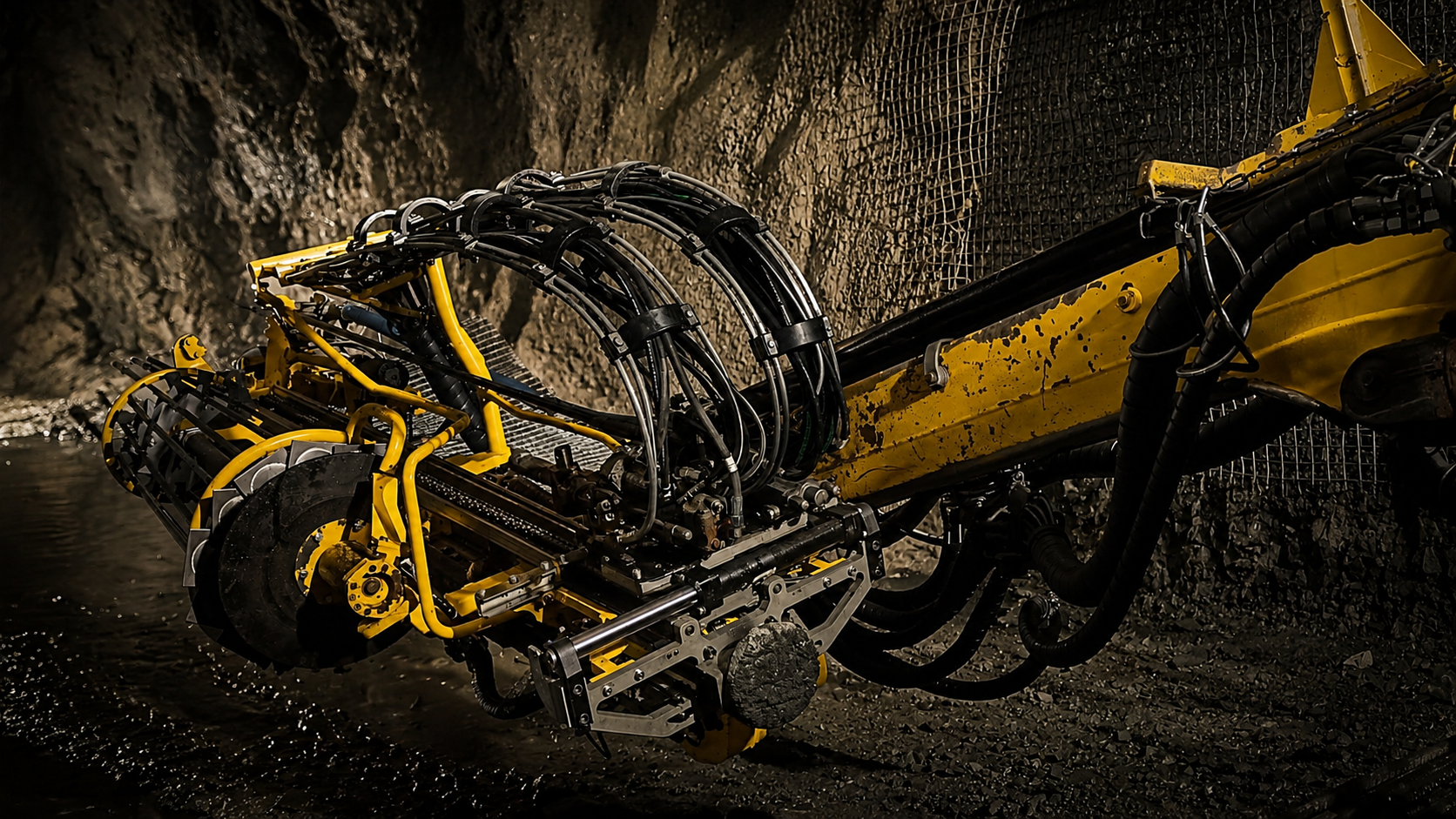 Minemo technician servicing industrial hydraulic lines