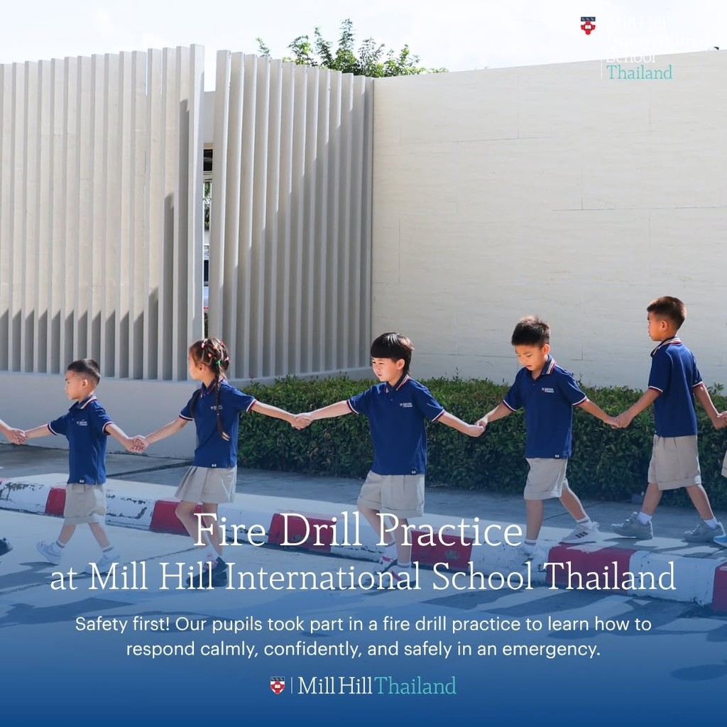 Fire Drill Practice at Mill Hill International School Thailand