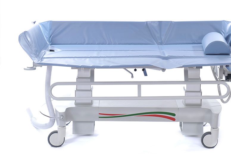Electric drop-down safety rail