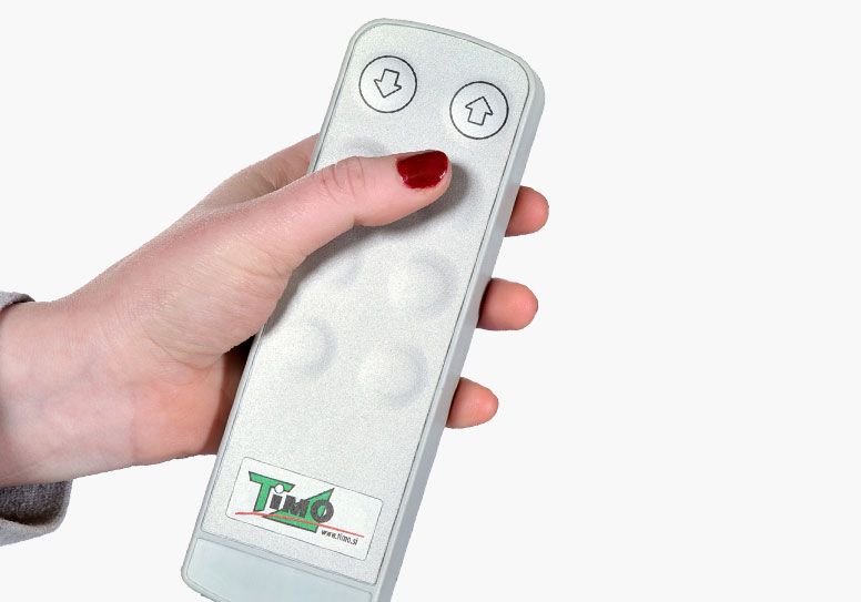 Hand control panel on the Timo Electric Changing Plinth
