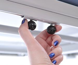 Drop-down safety rail