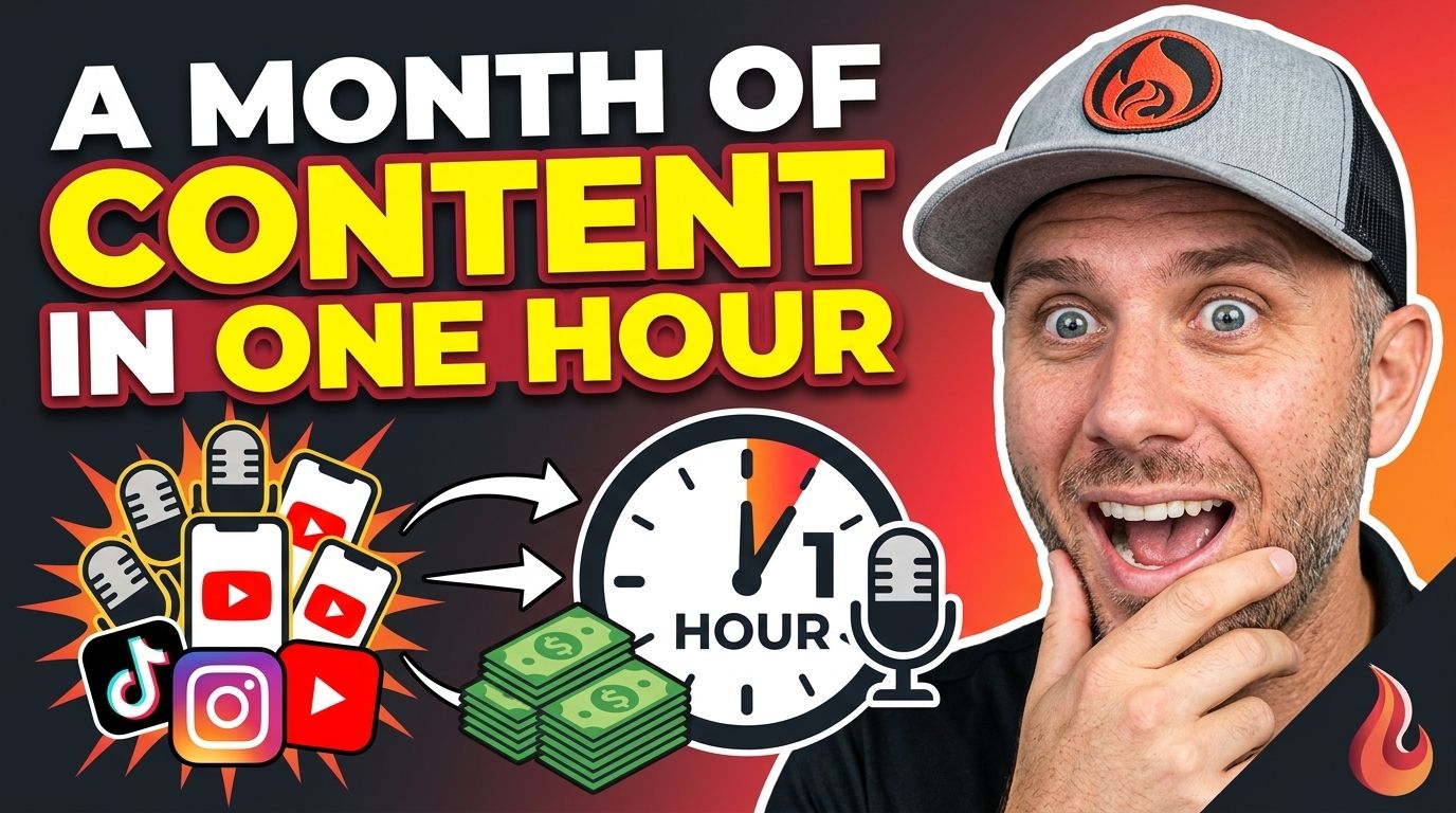 How to Create a Month of Content in One Hour (The AI Workflow That Actually Works)
