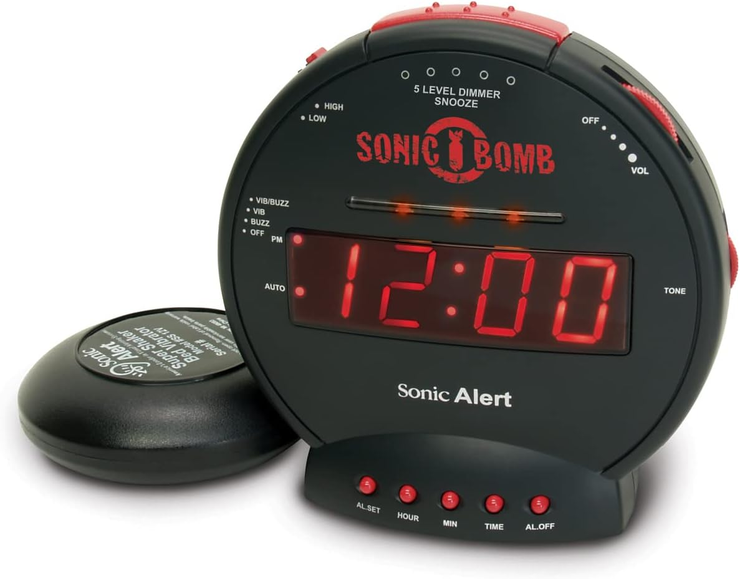 Sonic Bomb Vibrating Alarm Clock