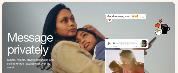 WhatsApp chat showing a mix of text messages and a video message