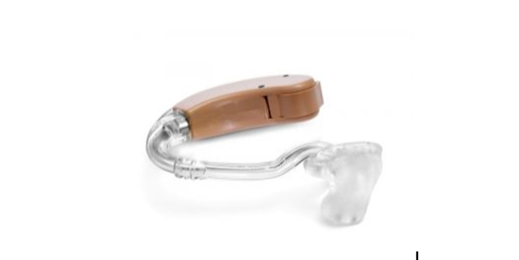 Hearing aid connected to an earmold