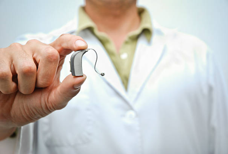 A hearing aid.