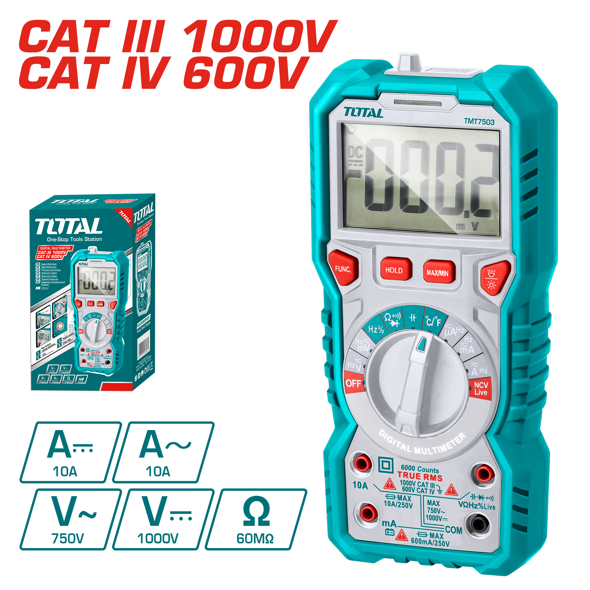 Multimetër TOTAL TMT47504