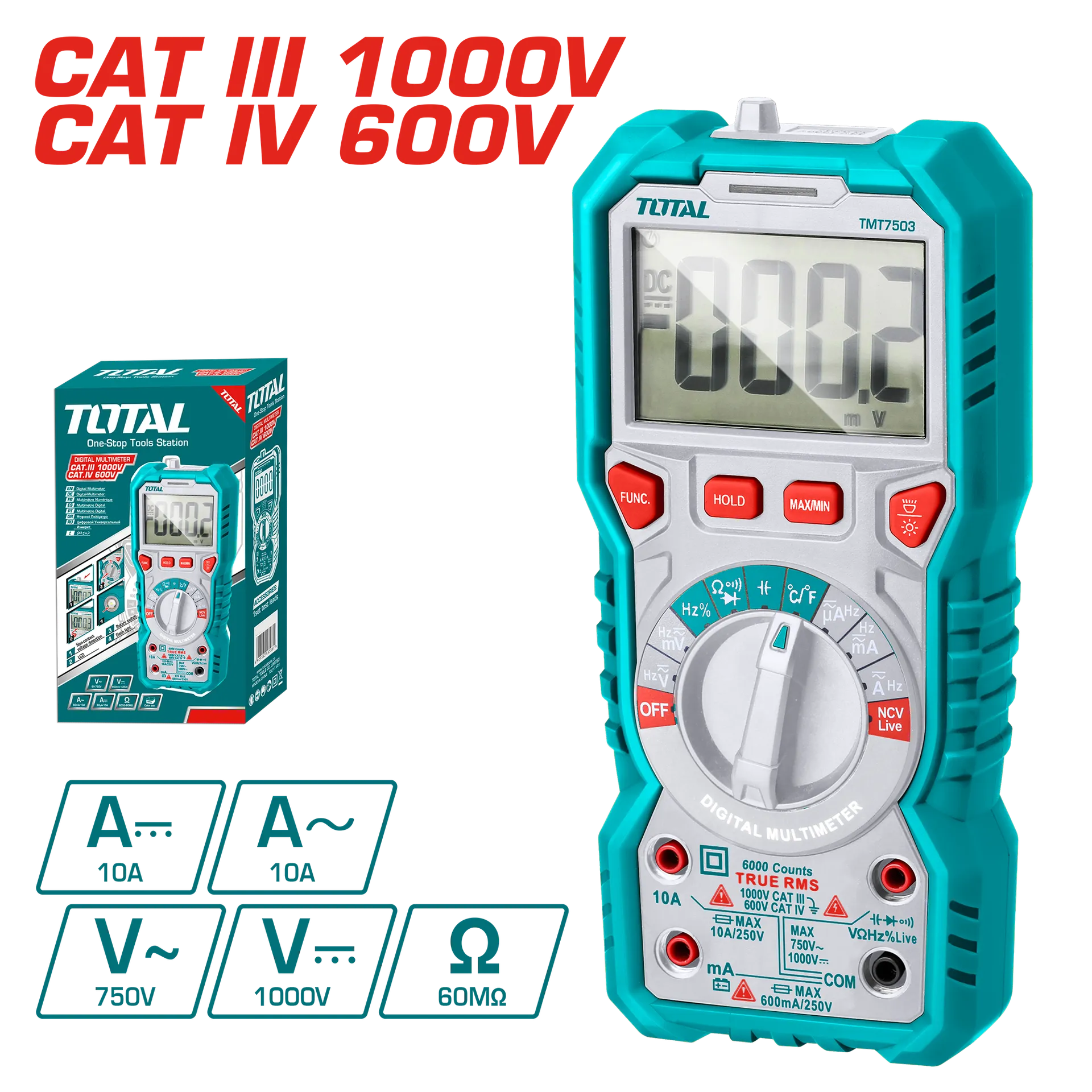 Multimetër TOTAL TMT47504