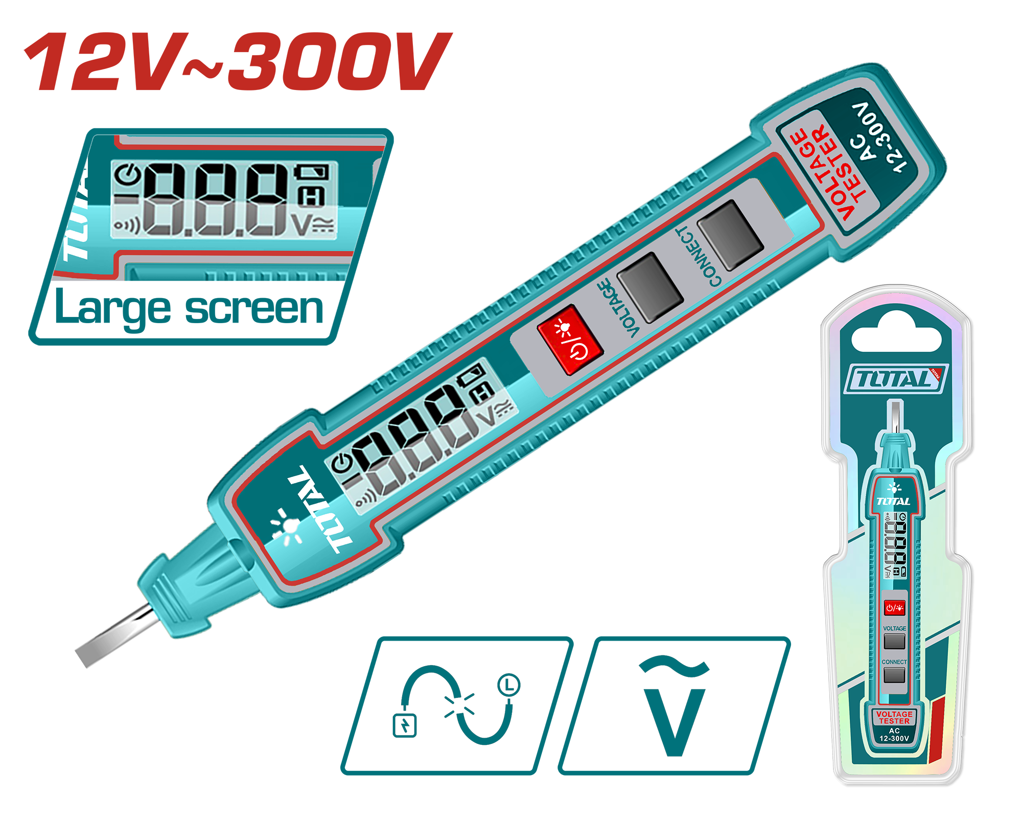 ДИГИТАЛЕН ФАЗОМЕР 12V-300V TOTAL THTS33001