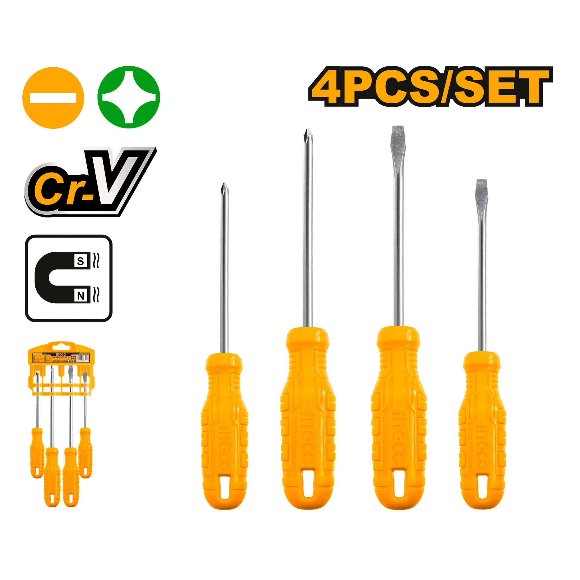 Kompleti çekiçe 4/1 INGCO HKSD0458