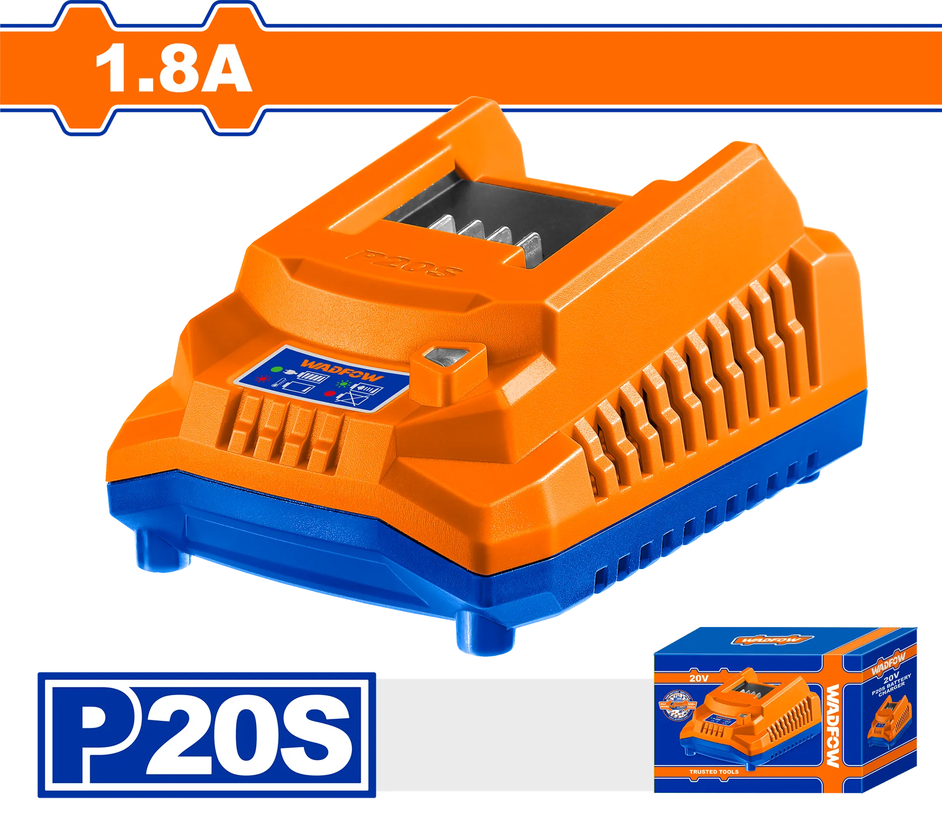 Polnues baterie 20V 1.8A WADFOW WFCP518