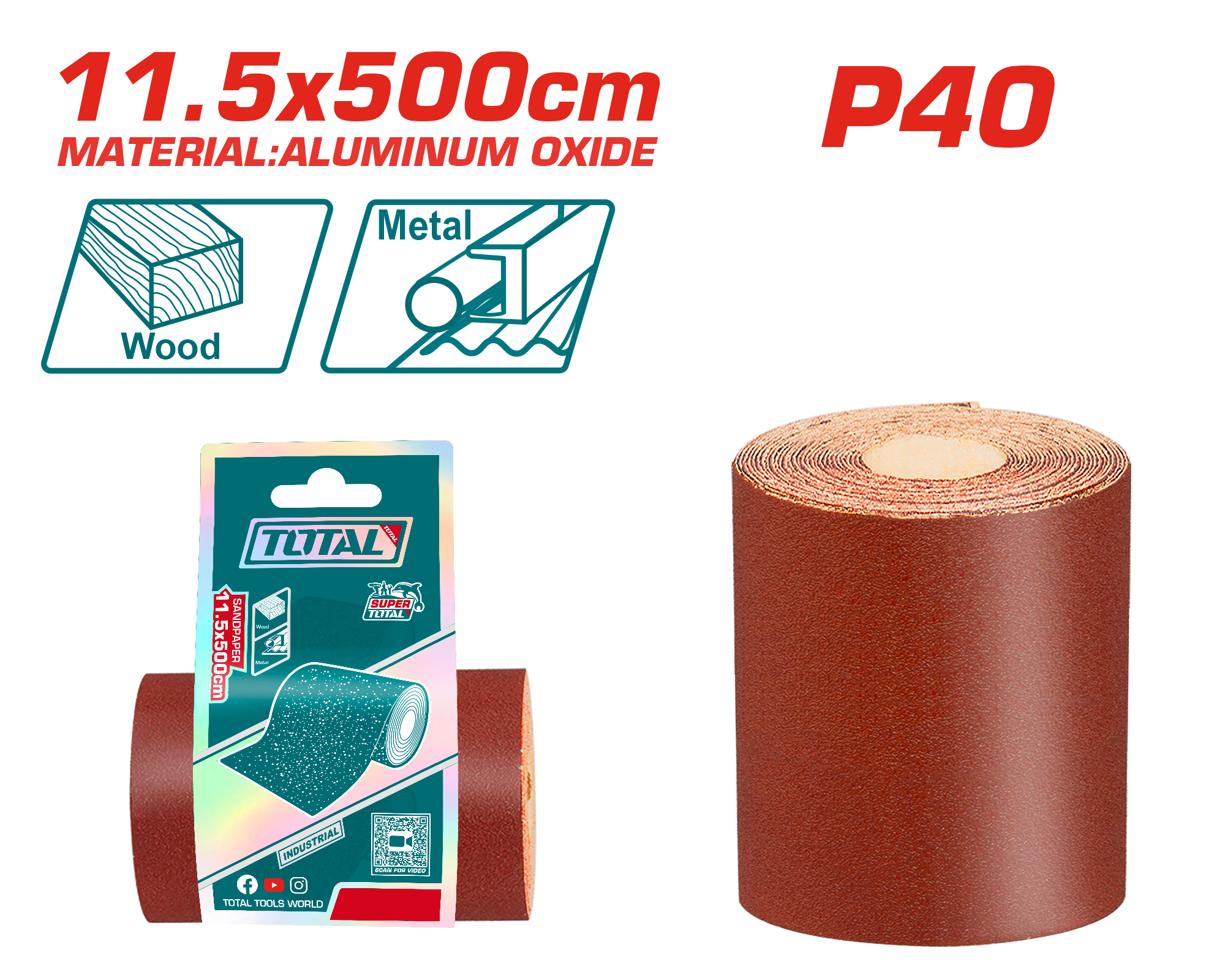Letër Zmerile 115mmx5M P40 TOTAL TAC04065