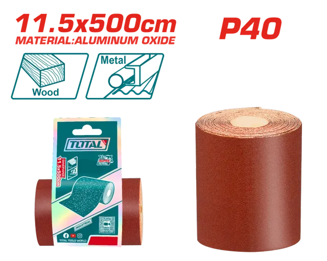 ШМИРГЛА 115mmx5M P40 TOTAL TAC04065