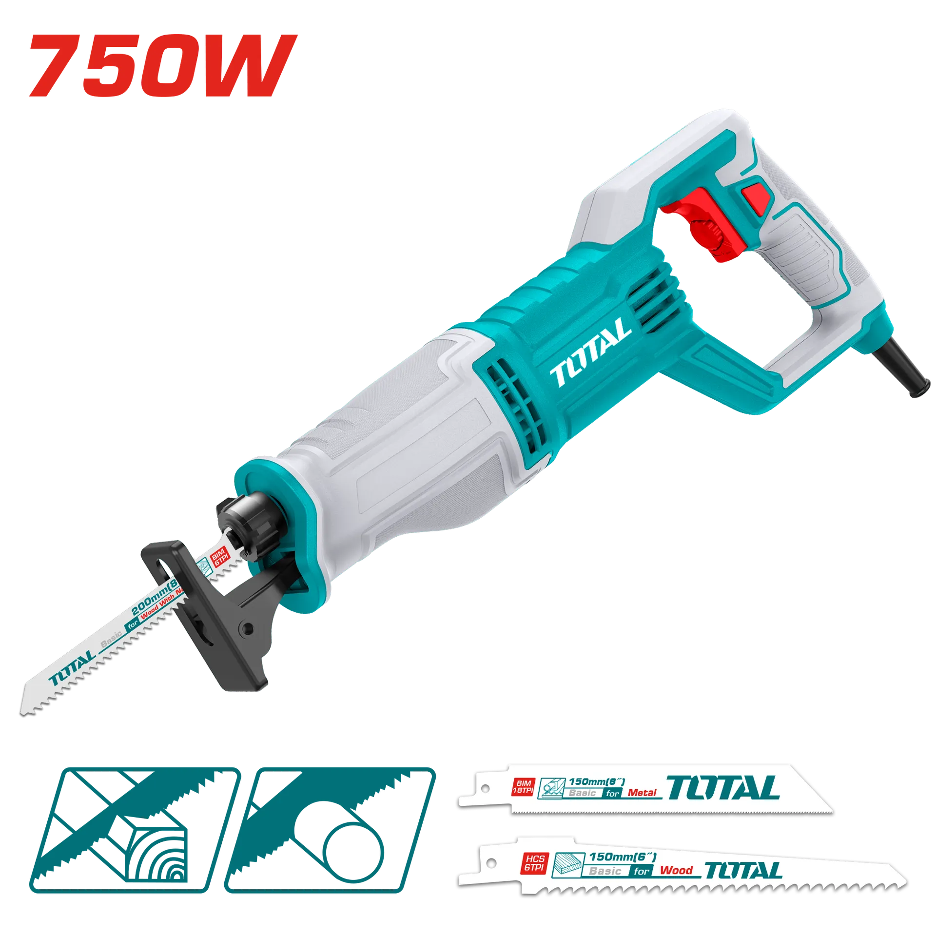 Pila reciproke sabjarka 750W TOTAL TS100756