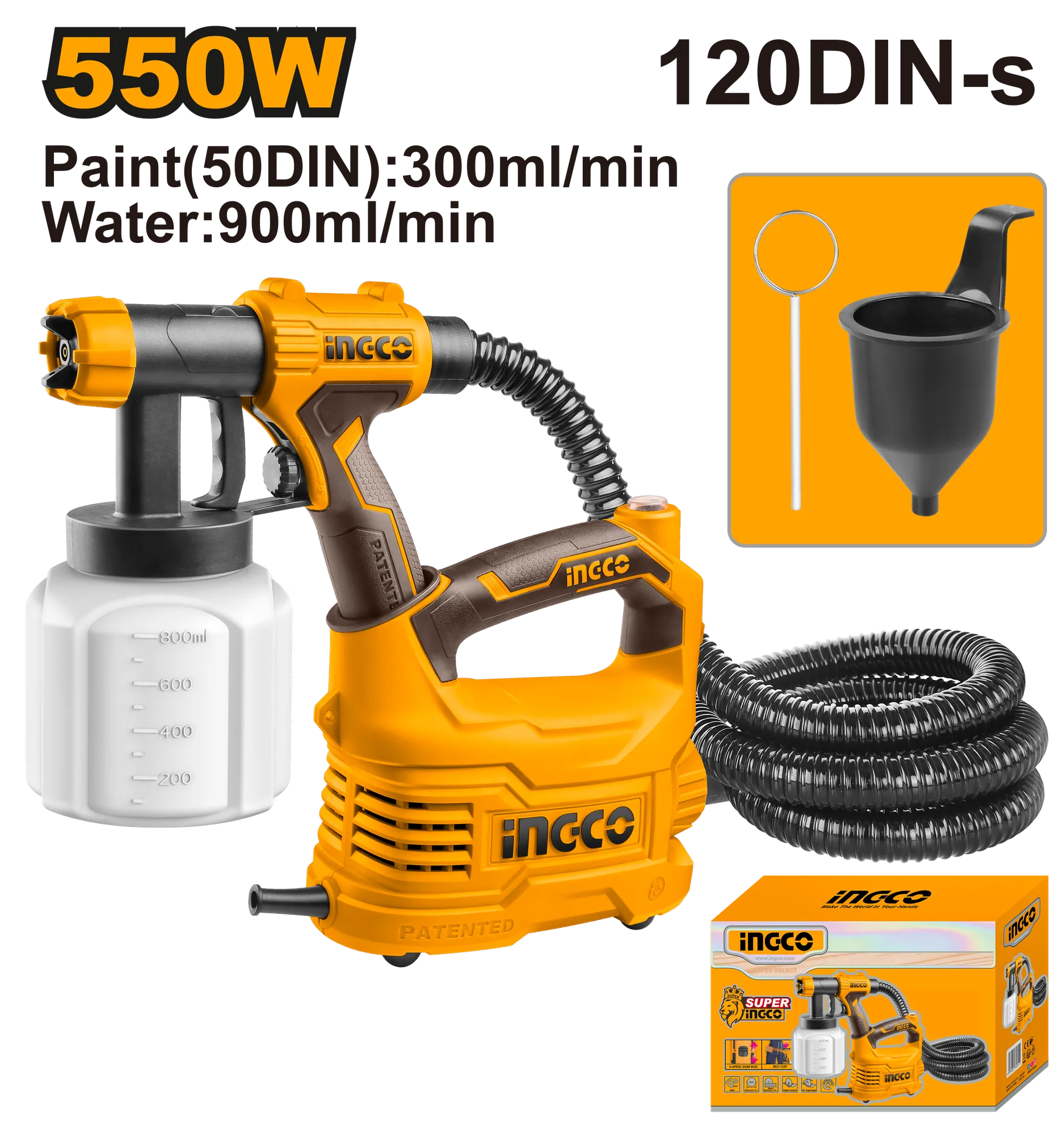 Pistol elektrik për ngjyrim 500W INGCO SPG5008